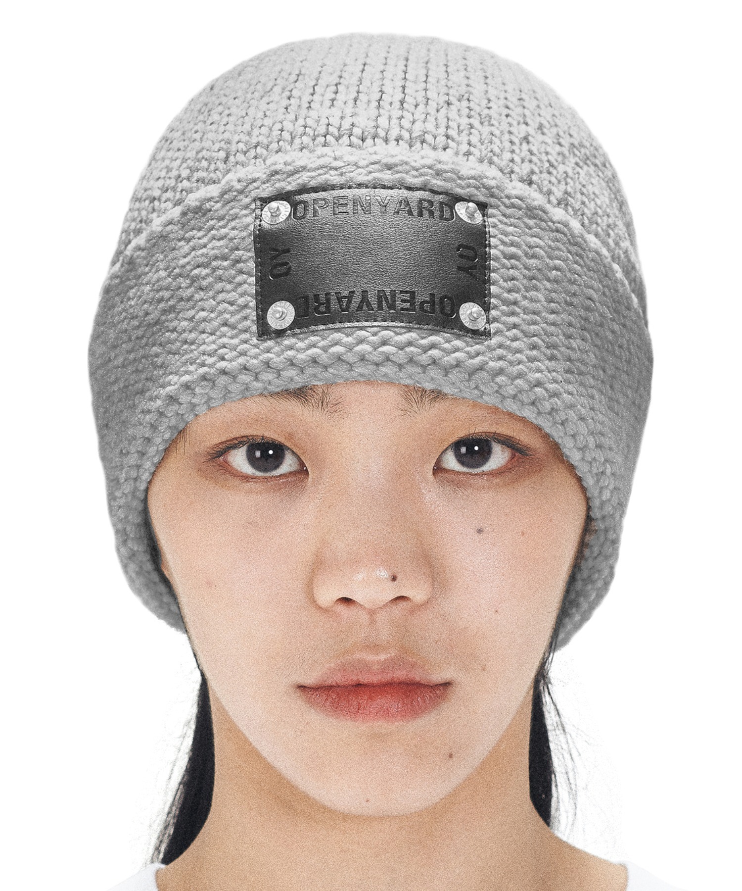 OY/オーワイ』 LEATHER PATCH BEANIE/パッチ ビーニー OY│A'GEM/9