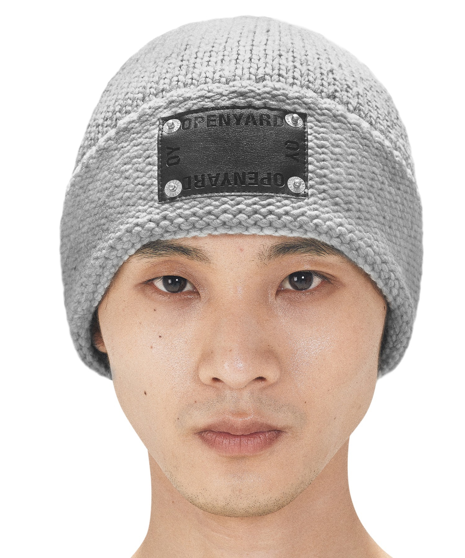 OY/オーワイ』 LEATHER PATCH BEANIE/パッチ ビーニー OY│A'GEM