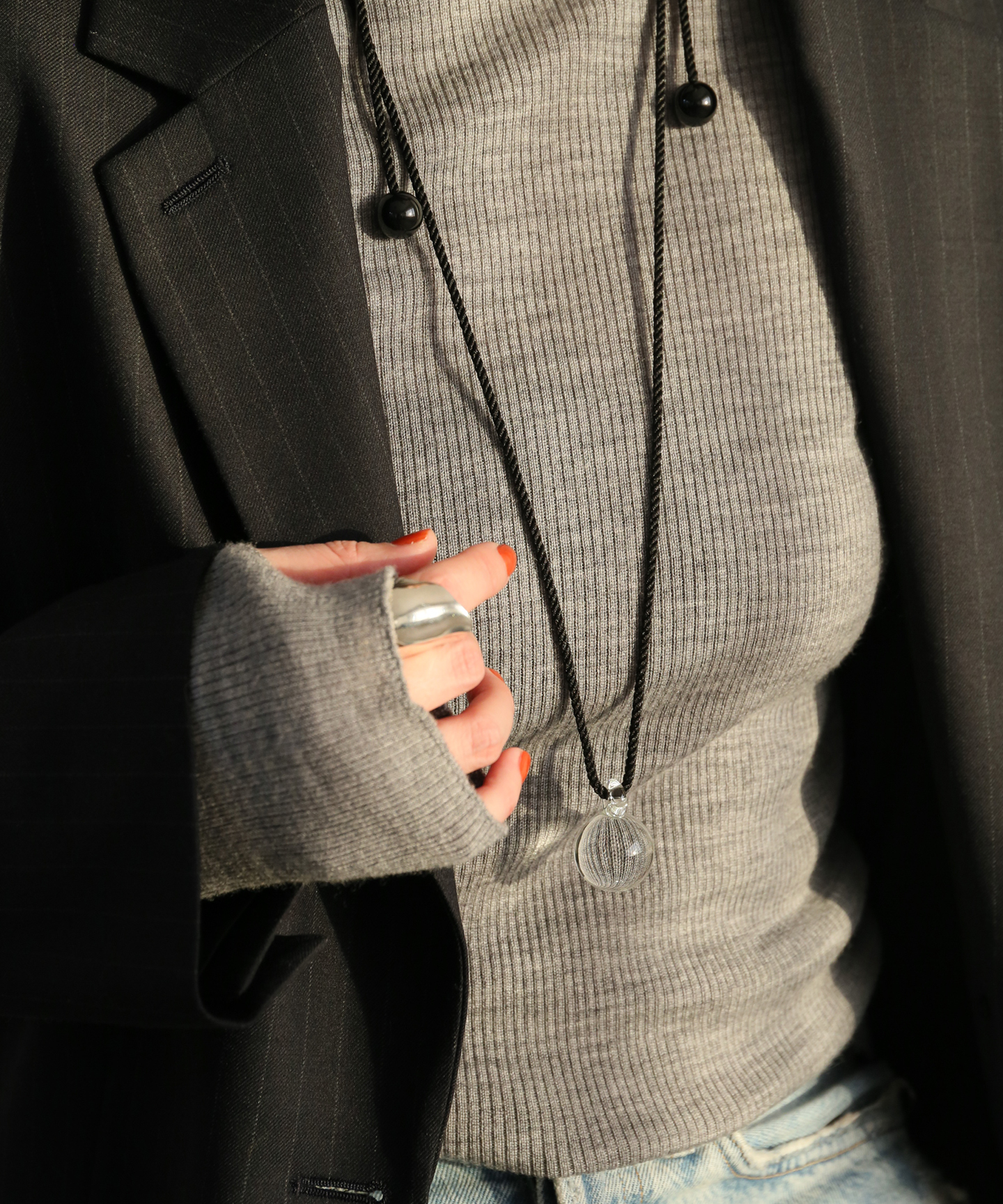 【Annika Inez / アニカ イネズ】Glass drop pendant 629