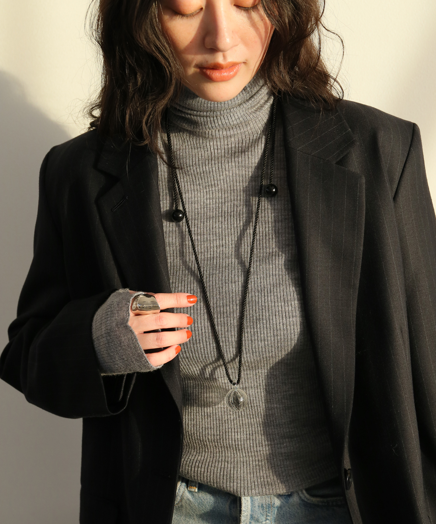 【Annika Inez / アニカ イネズ】Glass drop pendant 629