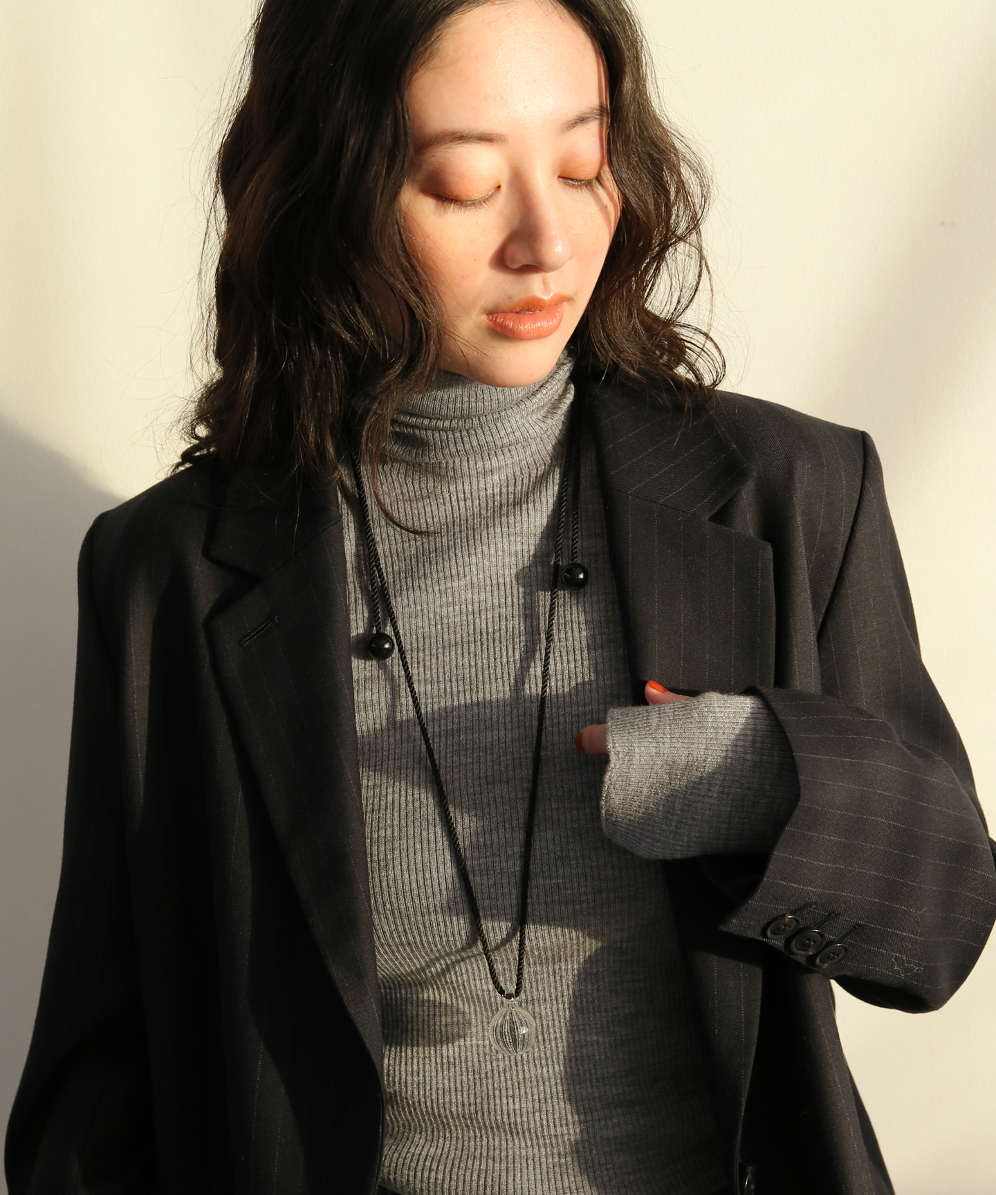 【Annika Inez / アニカ イネズ】Glass drop pendant 629