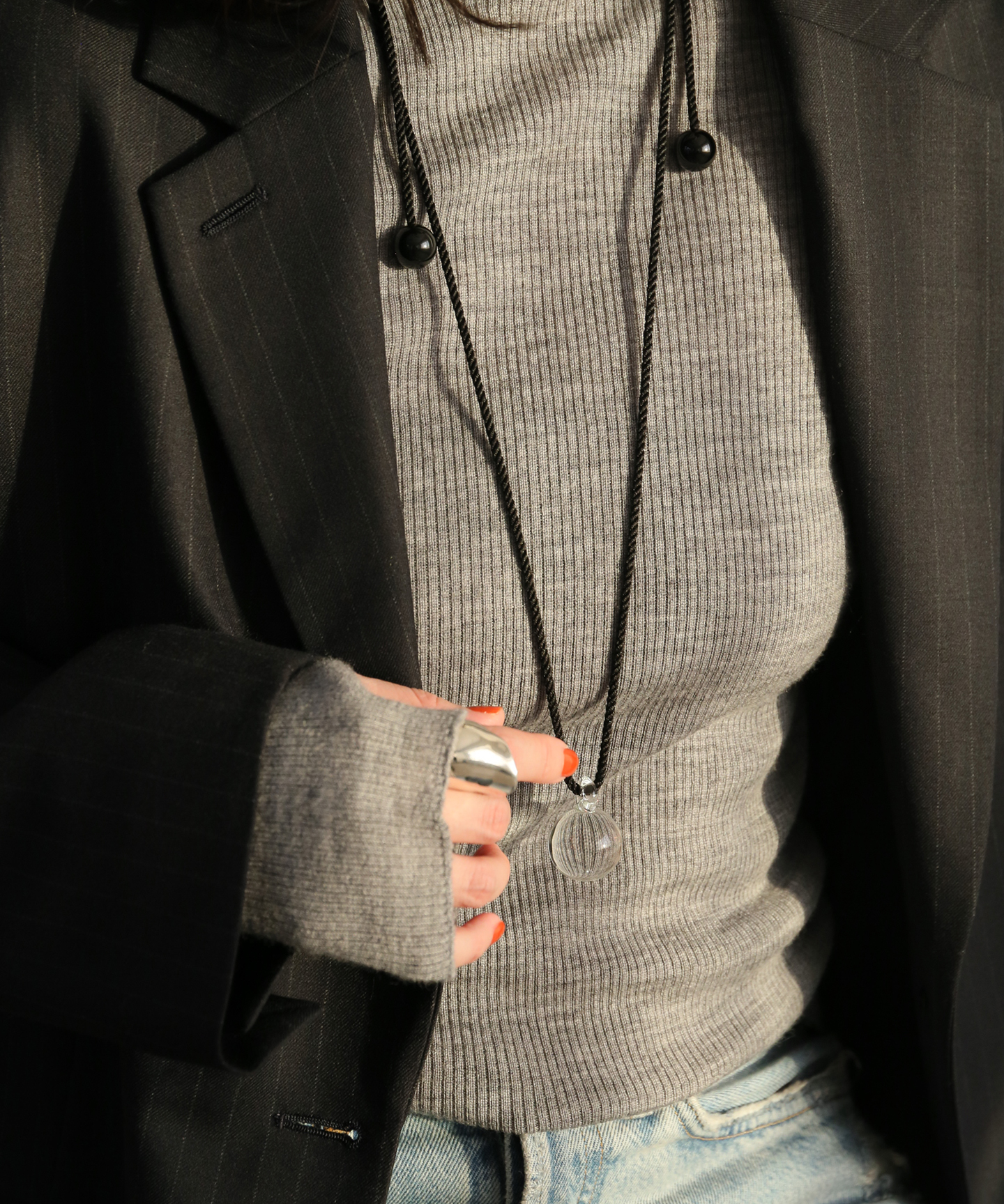 【Annika Inez / アニカ イネズ】Glass drop pendant 629