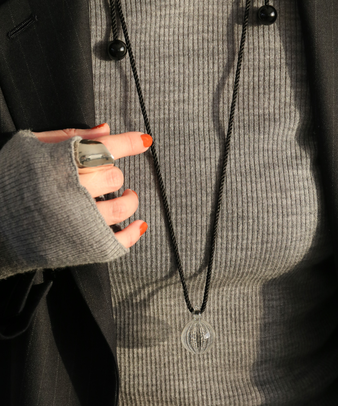 【Annika Inez / アニカ イネズ】Glass drop pendant 629