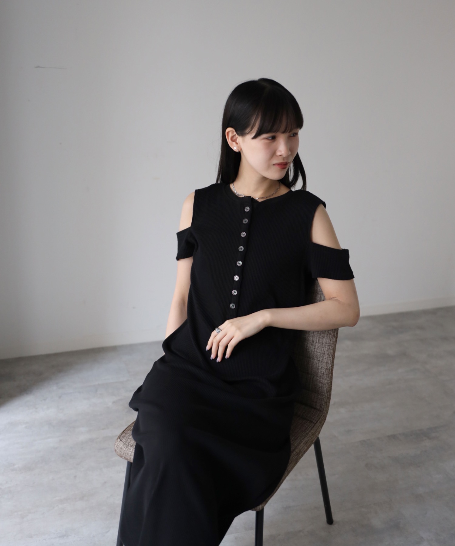 model：164cm. 着用サイズ：FREE