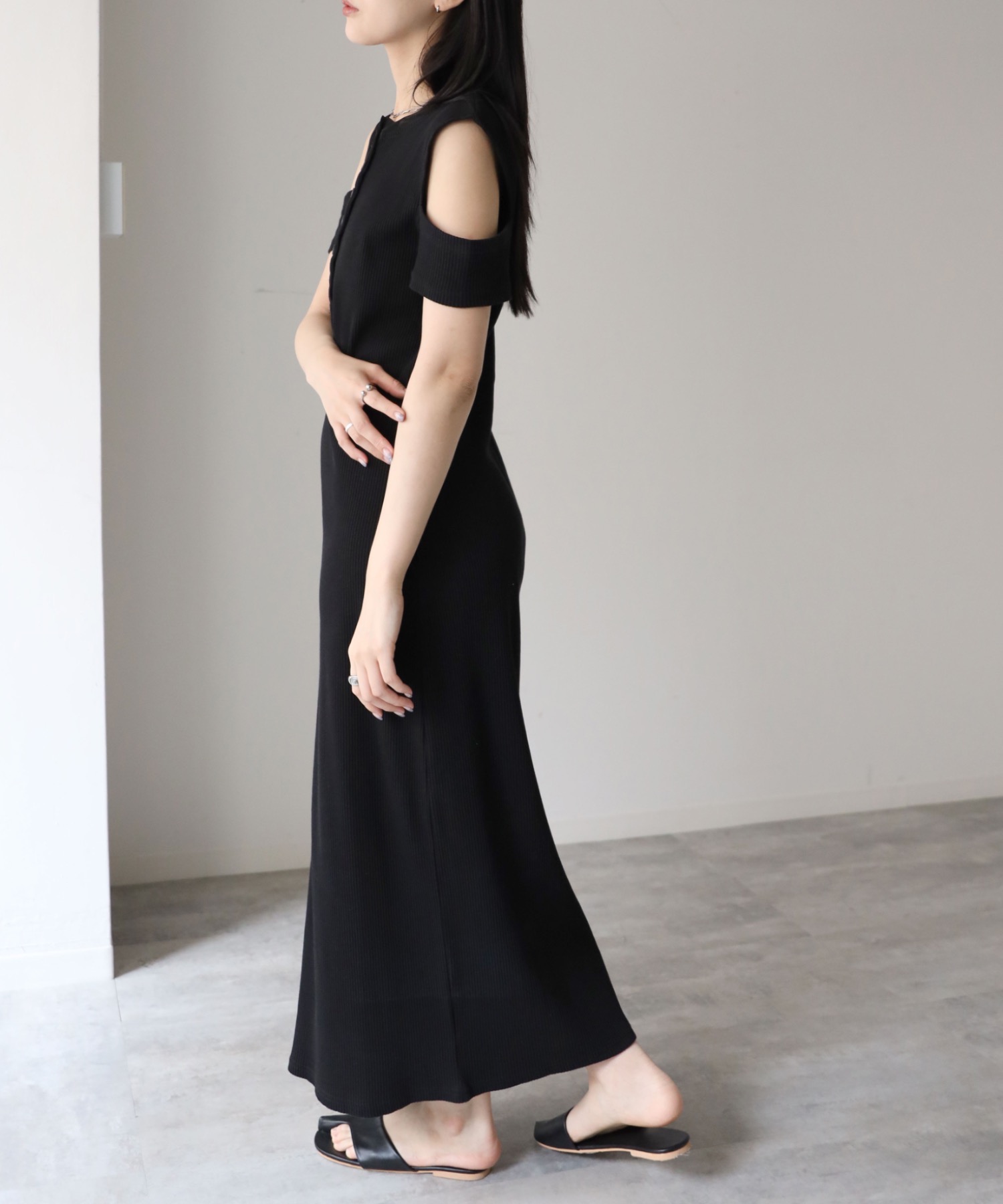 model：164cm. 着用サイズ：FREE