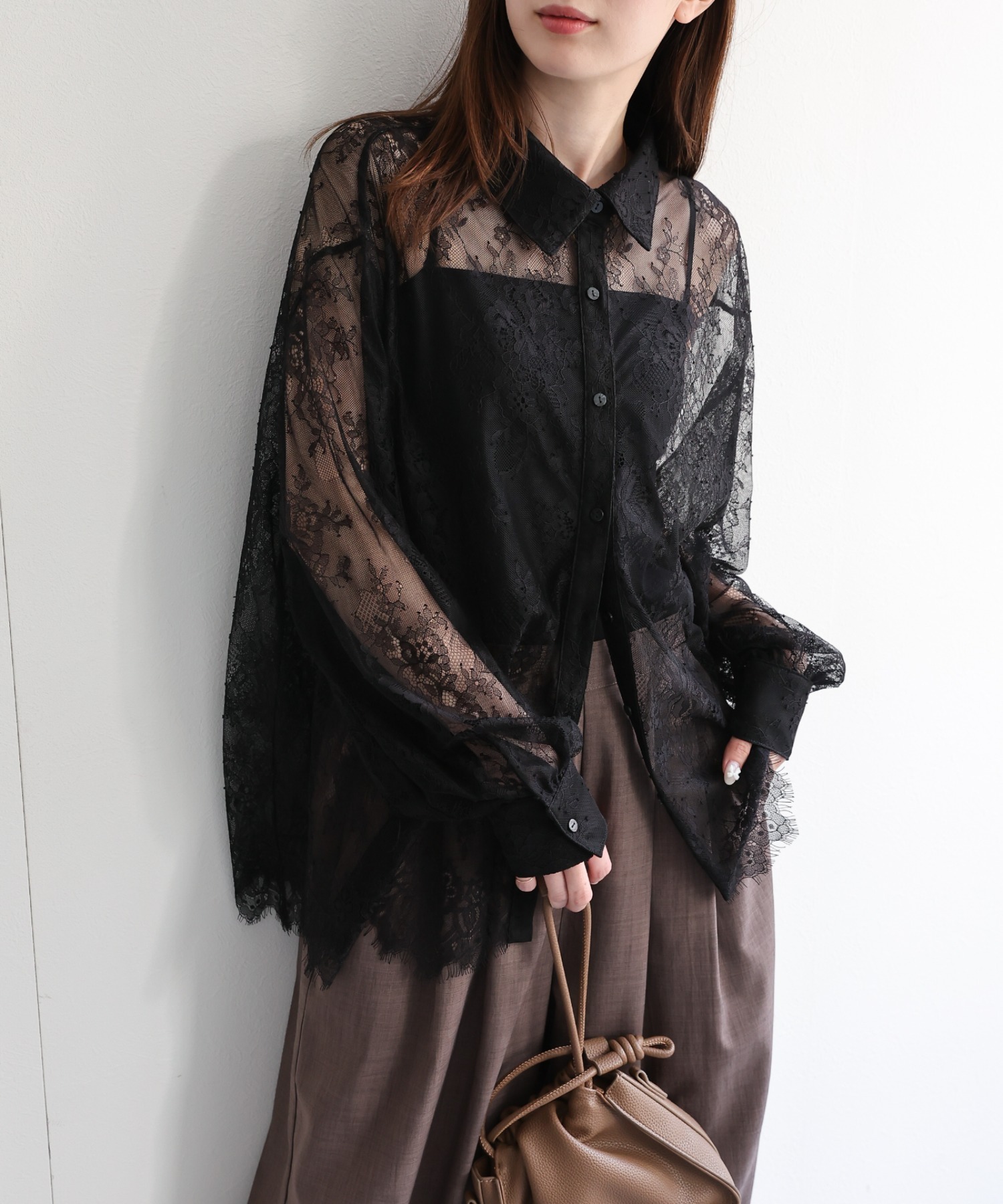 model：162cm 着用サイズ：F
