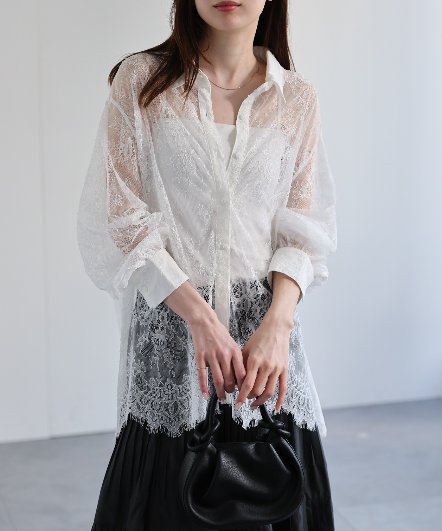 model：162cm 着用サイズ：F