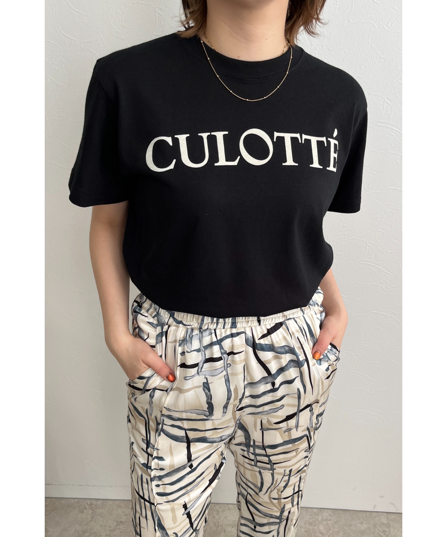 CULOTTE フロッキープリントTシャツ Palm Riche│Eimee Law & LHELBIE