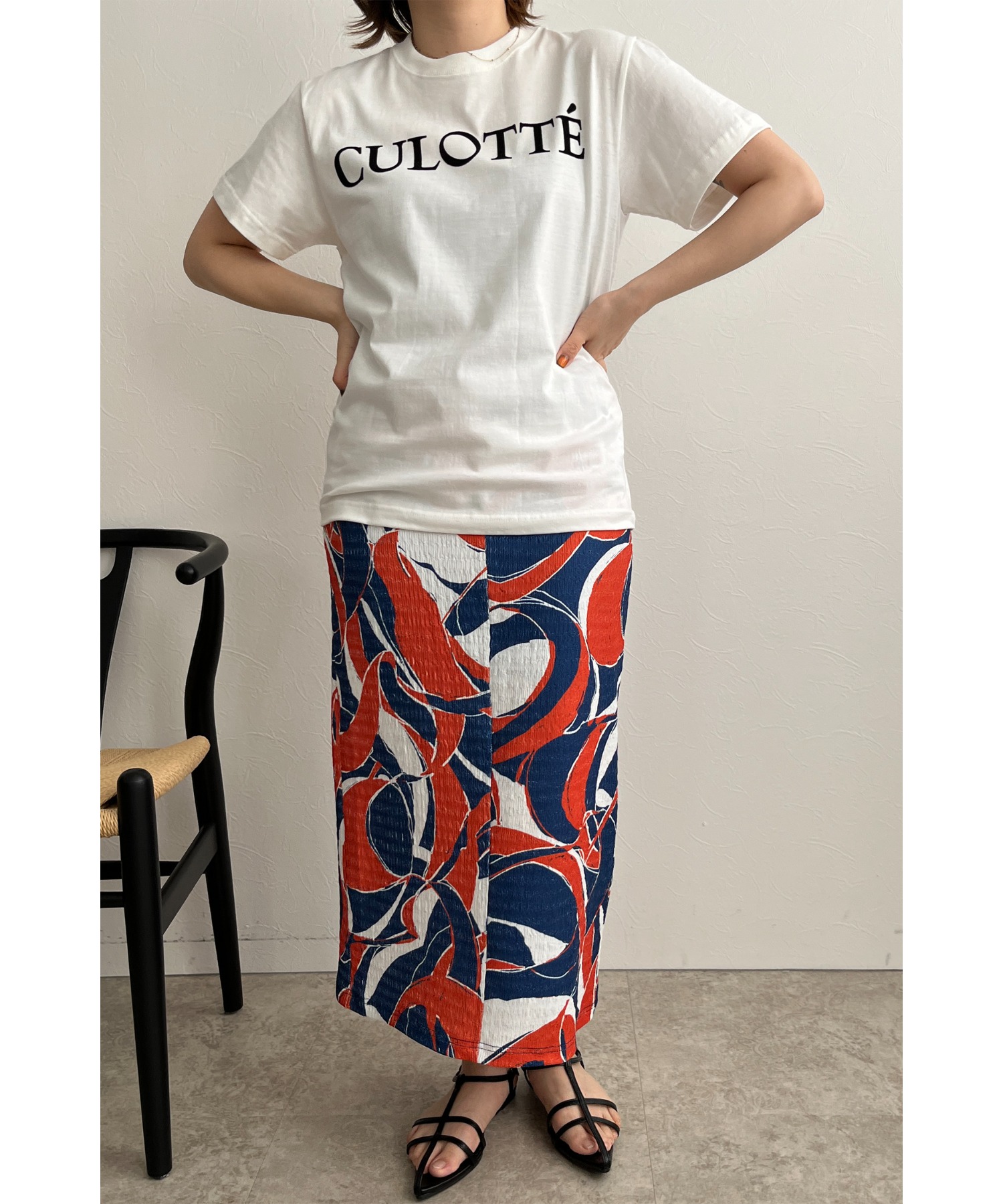 CULOTTE フロッキープリントTシャツ Palm Riche│Eimee Law & LHELBIE