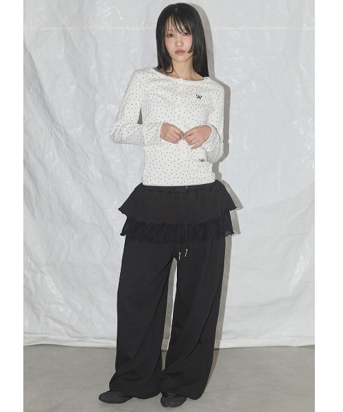 FANCY CLUB レーススターベーシックカーディガンセットアップ A'GEM/9 × .kom 『 FANCY CLUB/ファンシークラブ』 LACE STAR