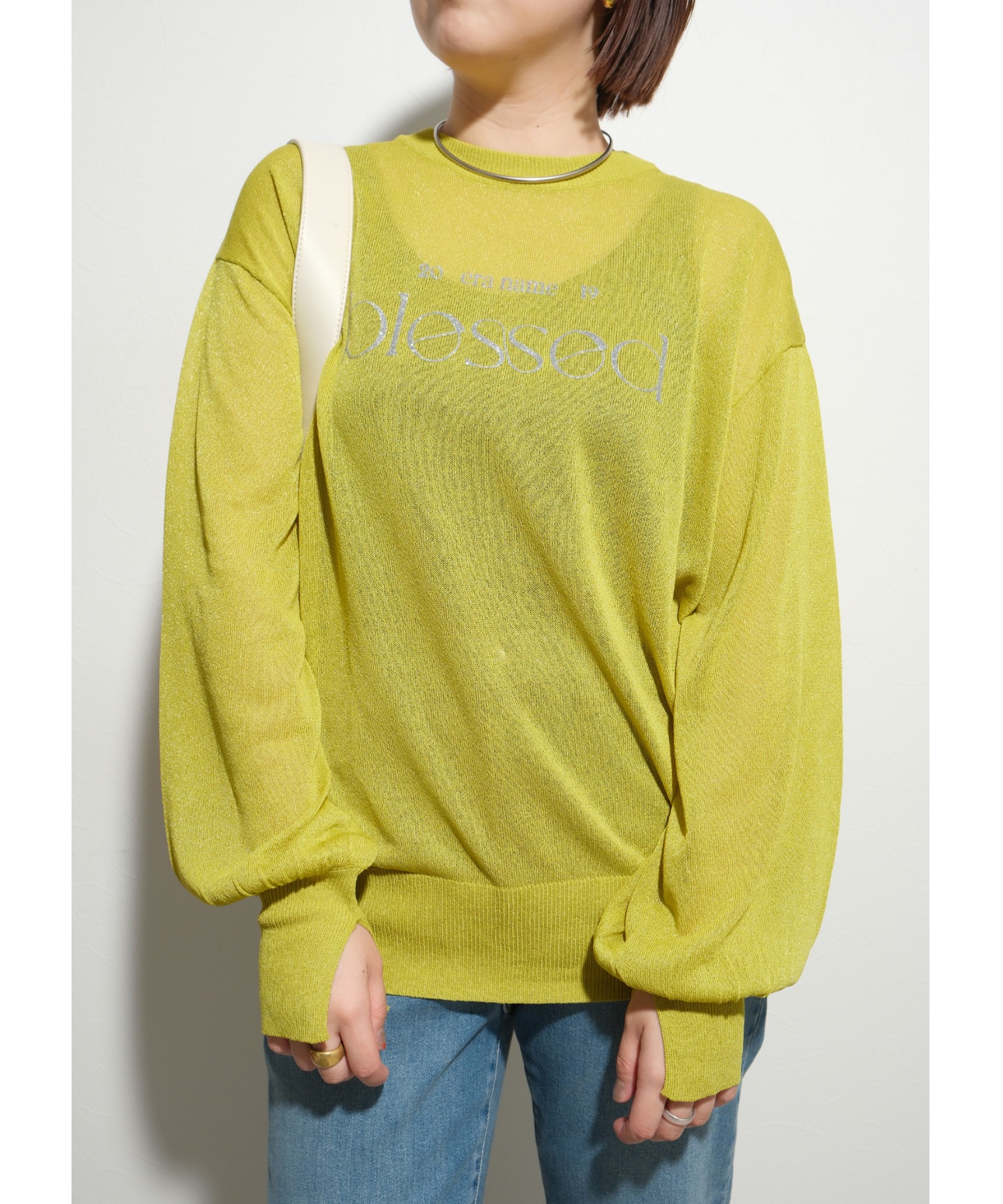 シアーロゴニットTOPS Palm Riche│Eimee Law & LHELBIE 公式