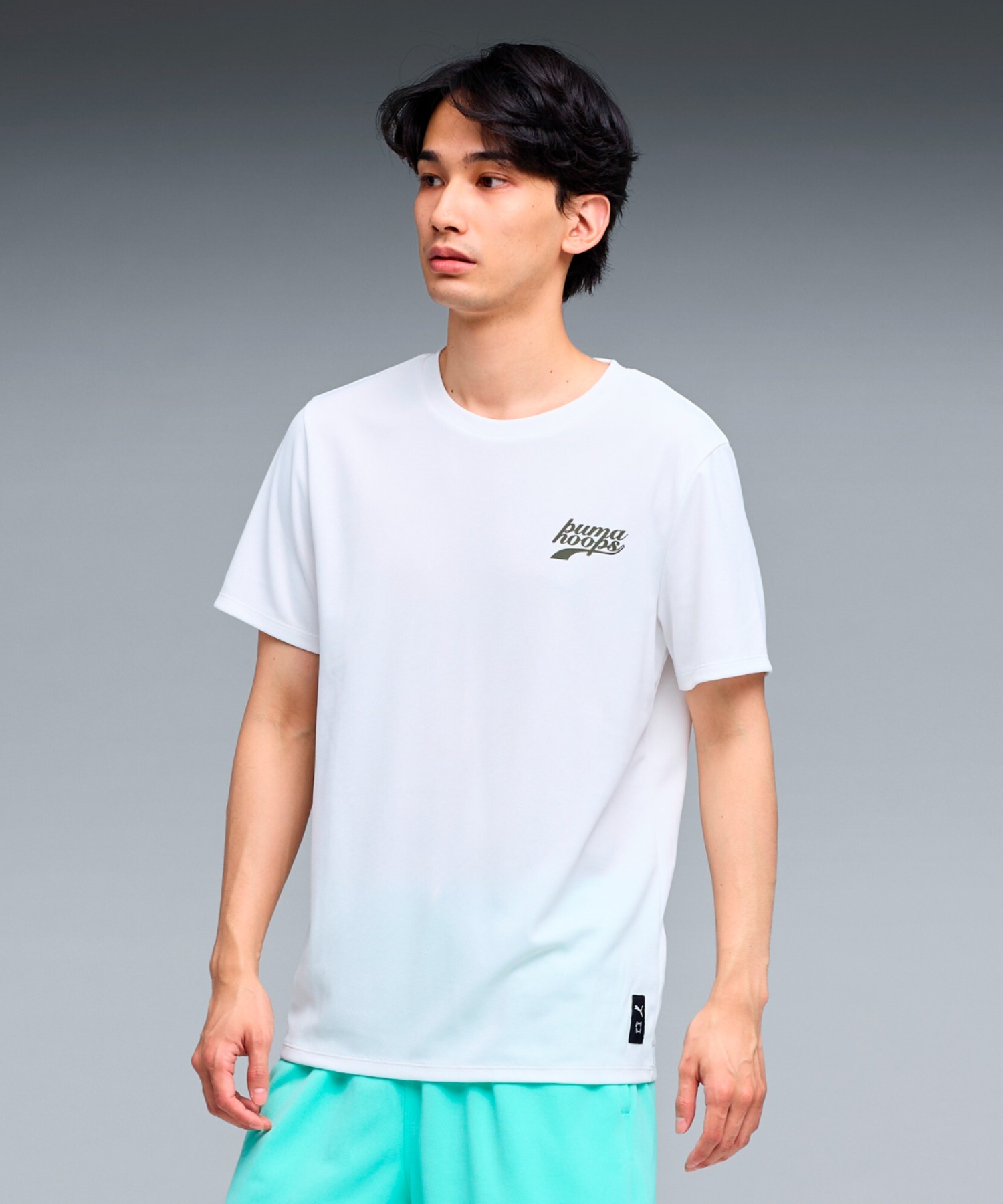 PUMA мужская баскетбольная футболка HOOPS Graffiti half sleeve
