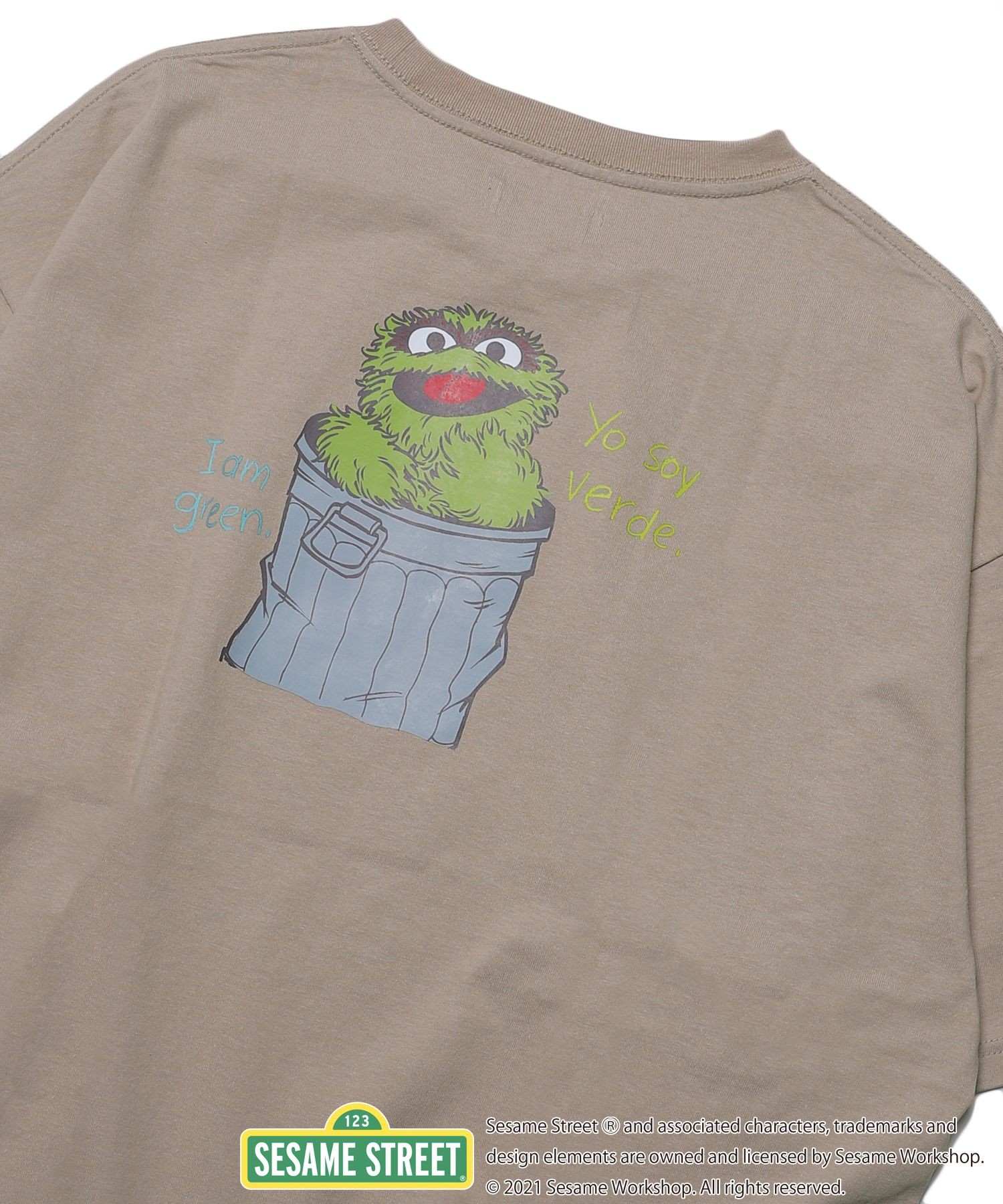 Web限定 Sesame Street セサミストリート 別注 オスカー バックプリントtシャツ Ginnelu Com