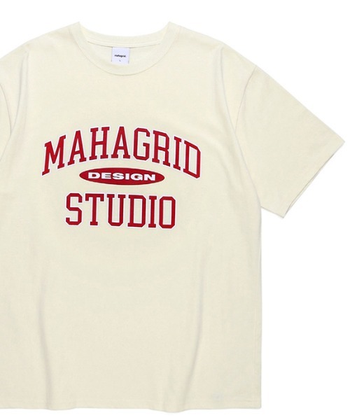mahagrid/マハグリッド』COLLEGE LOGO TEE/カレッジ ロゴ 半袖Tシャツ