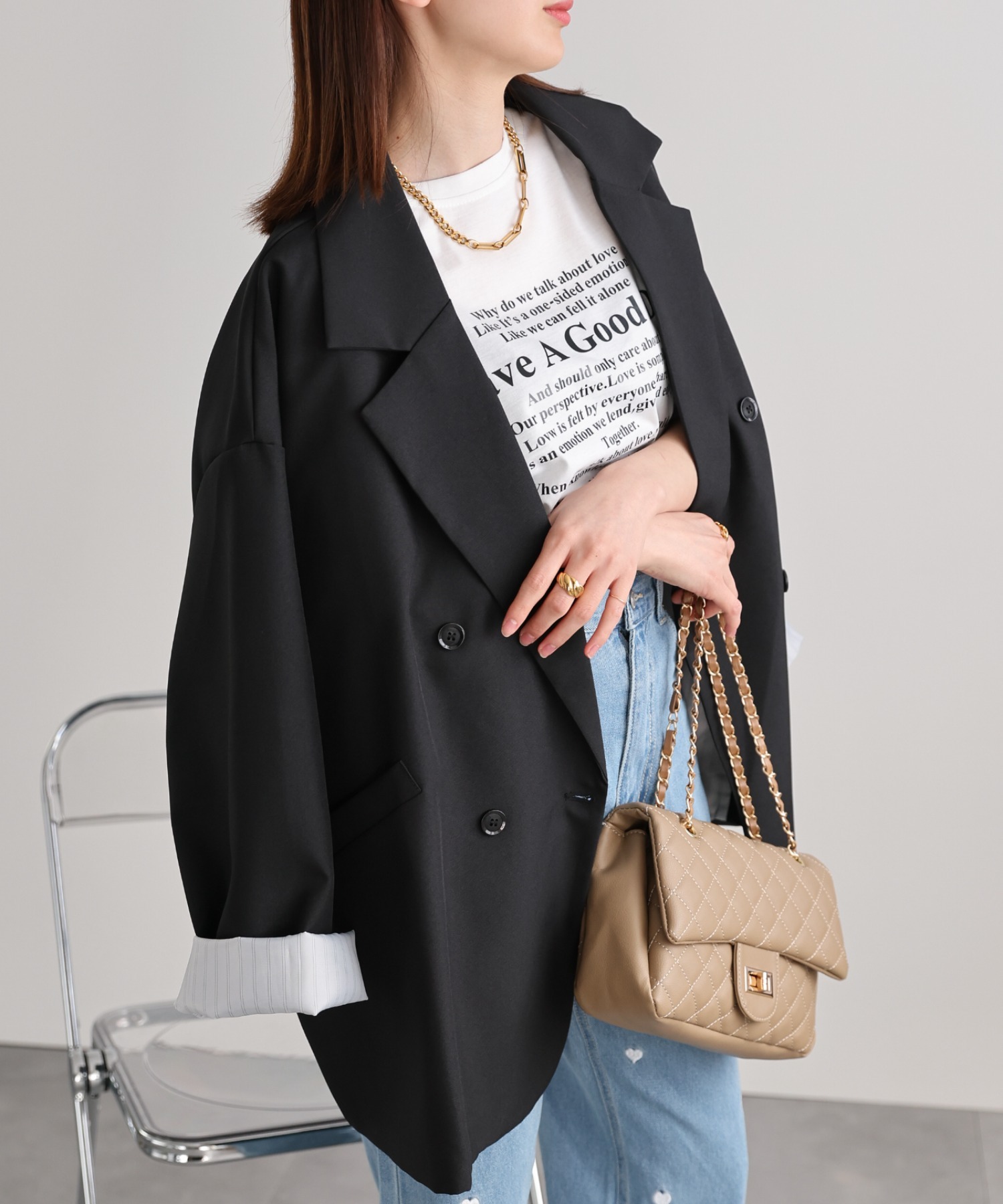model:162cm 着用サイズ：F