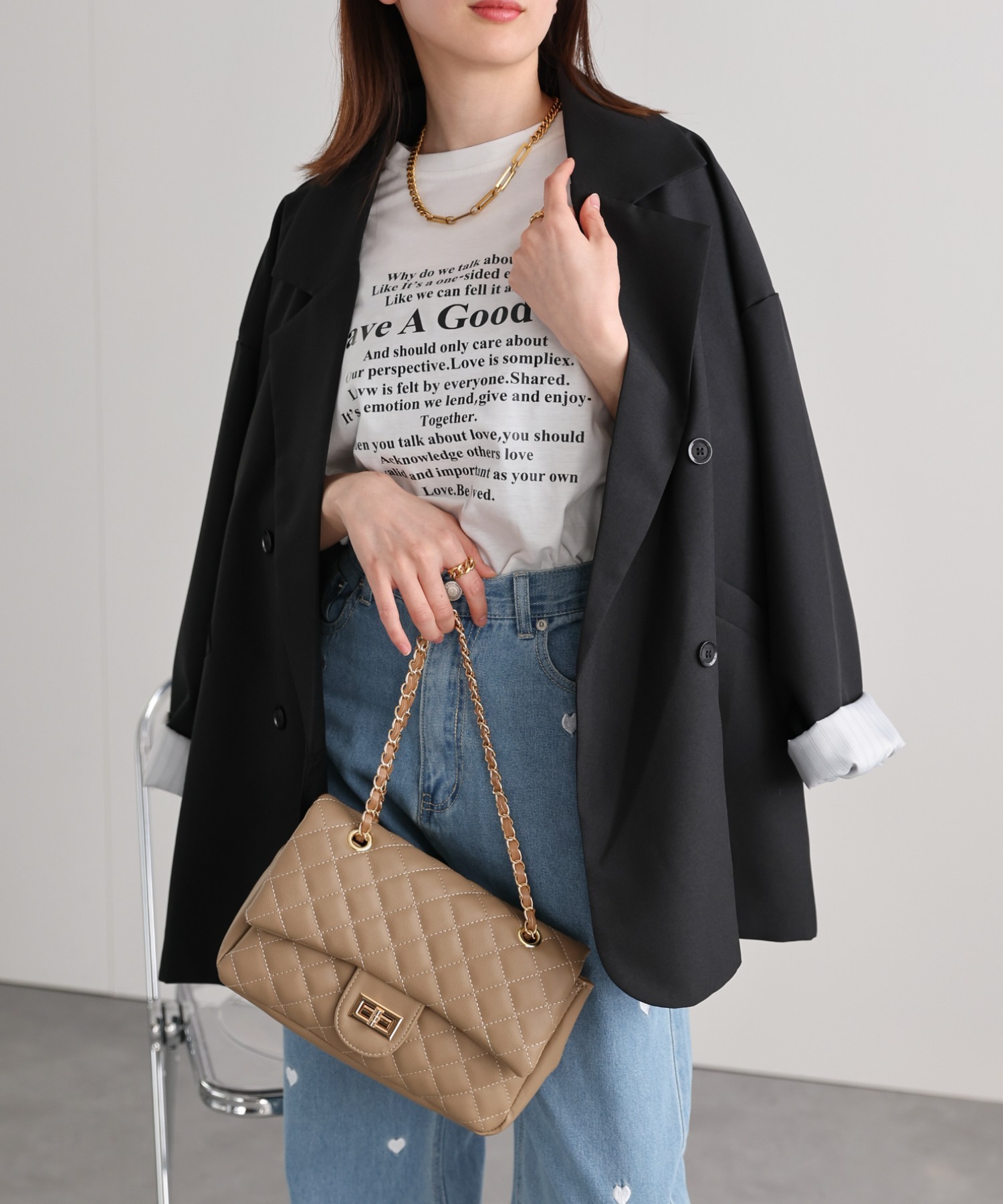 model:162cm 着用サイズ：F