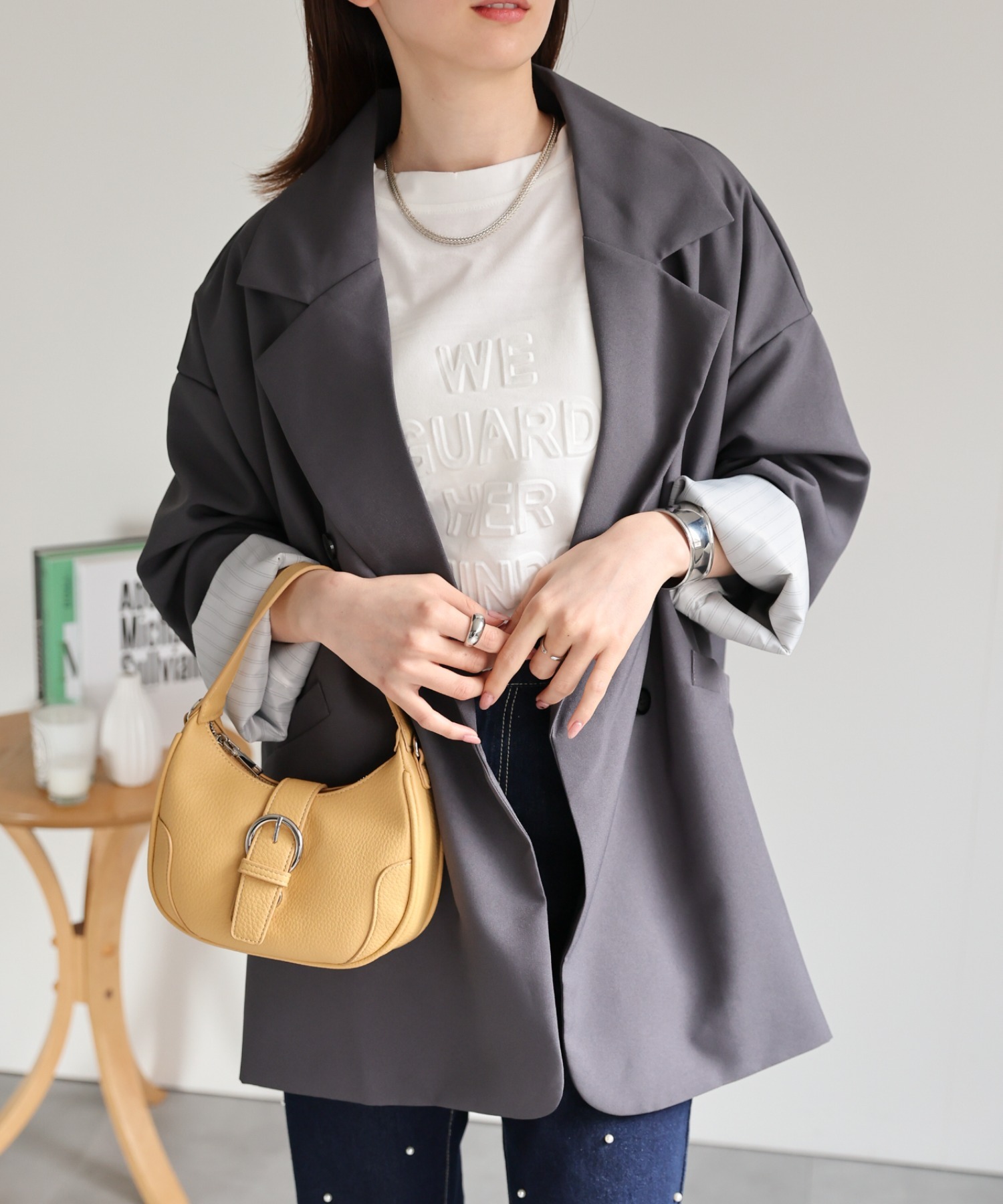 model:162cm 着用サイズ：F