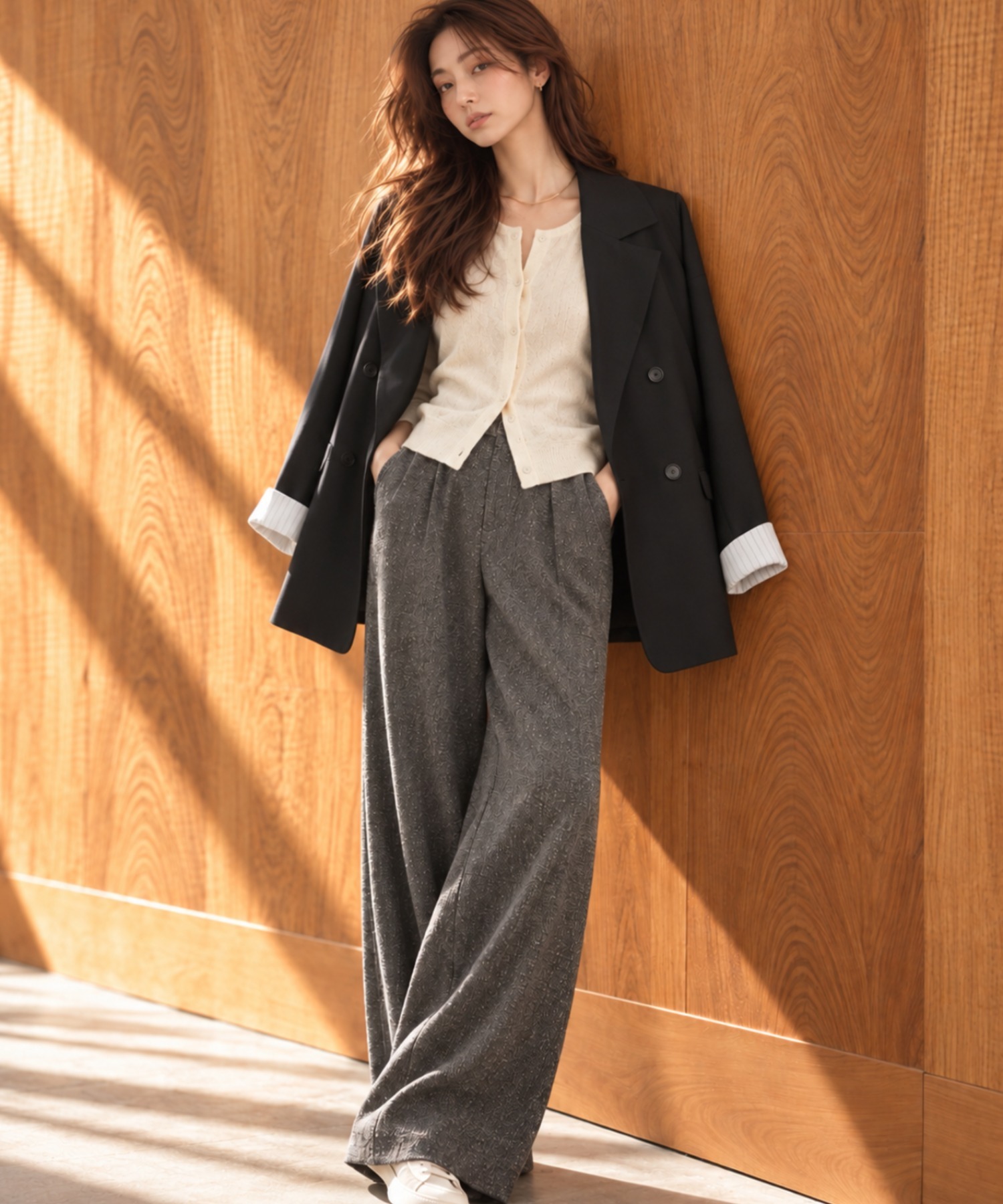 model:160cm 着用サイズ：F