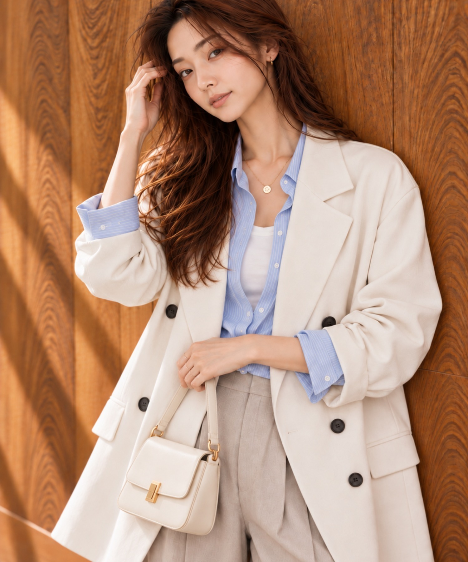 model:160cm 着用サイズ：F