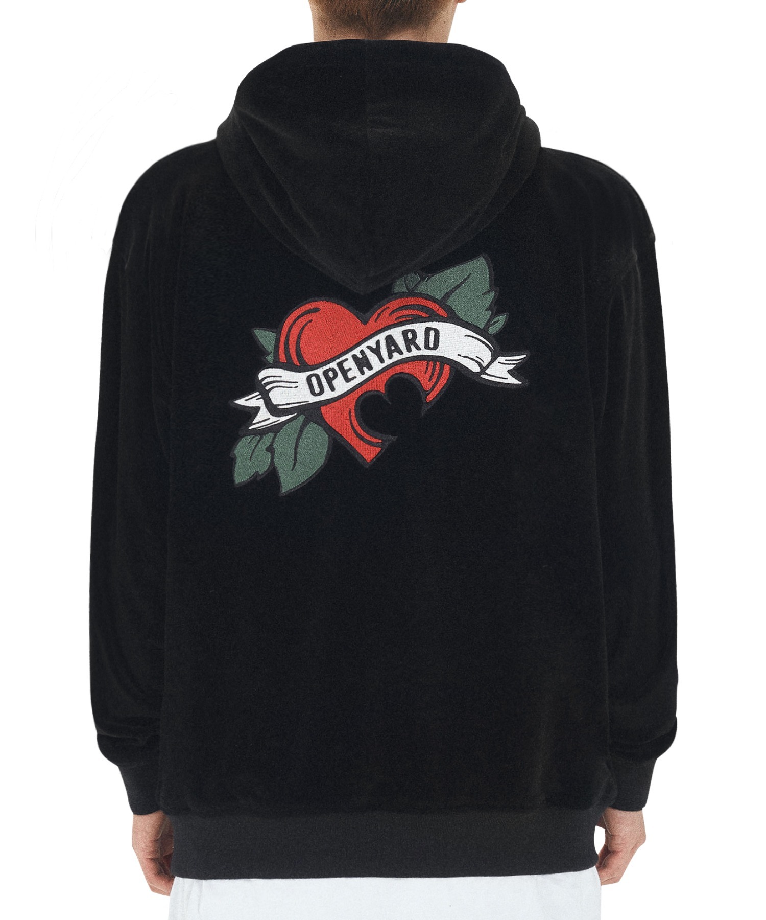 00s archive zip hoodie velour Y2K ベロア花