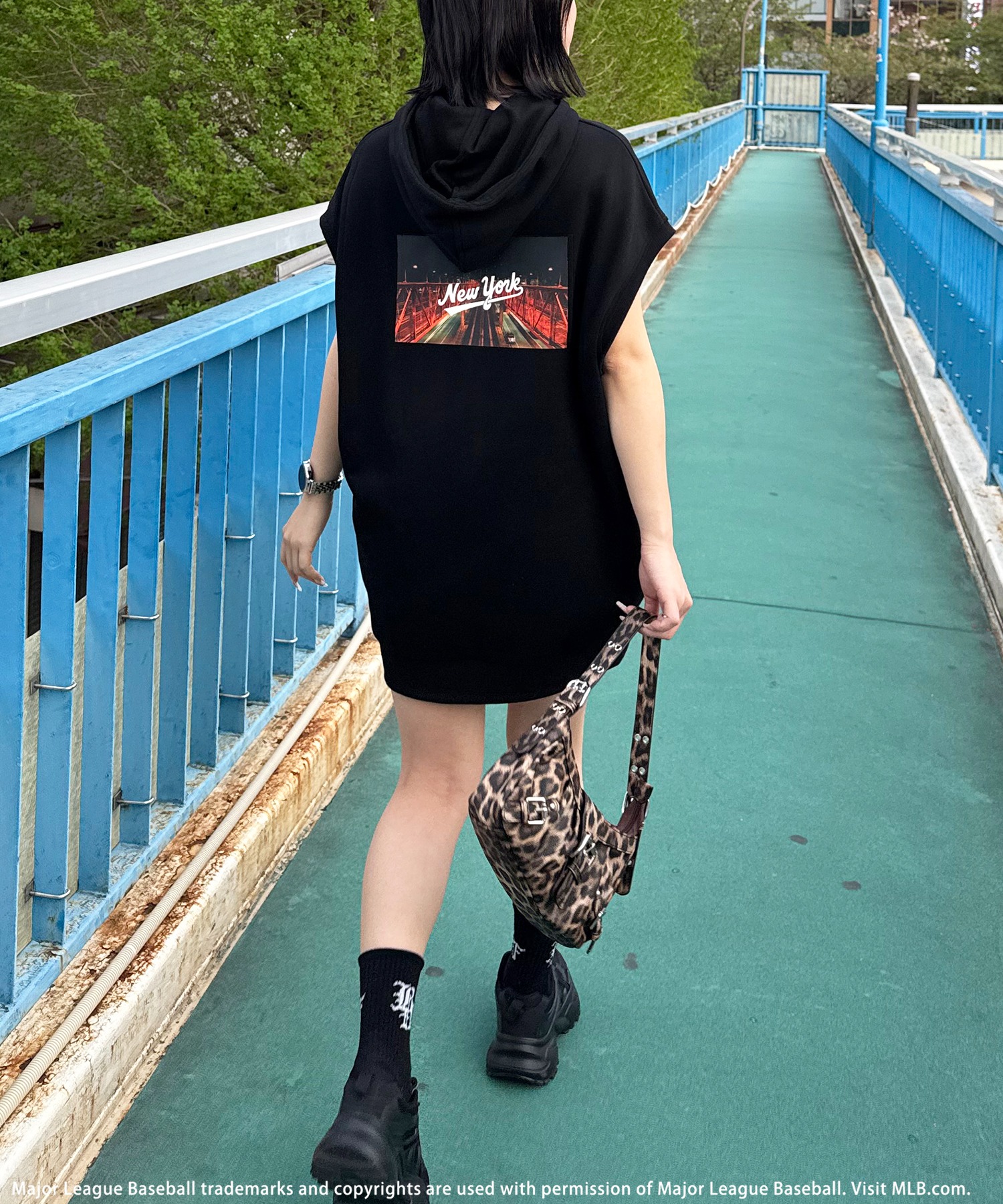 MLB】フォトアートBIGパーカー BACK TO THE FIELD│SPIRALGIRL