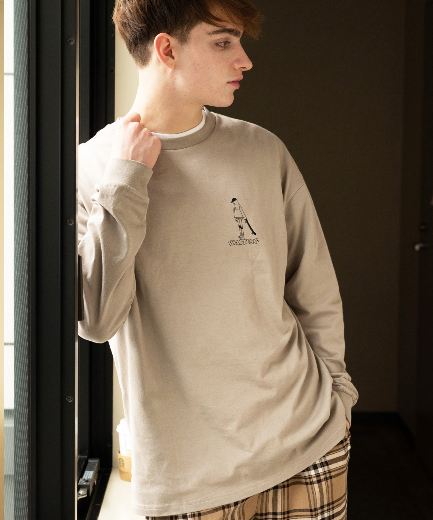 プリント イラスト ビッグ ロンｔ 長袖ｔシャツ 21 Spring