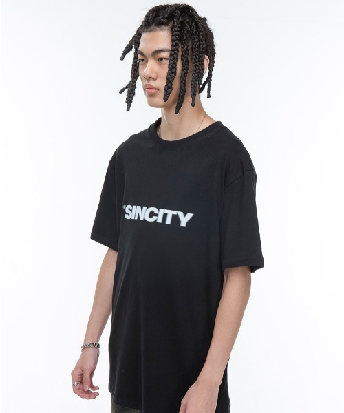 A'GEM/9 × .kom『SINCITY/シンシティ』VIBRATE CIRCLE T-SHIRT/バイブ ...