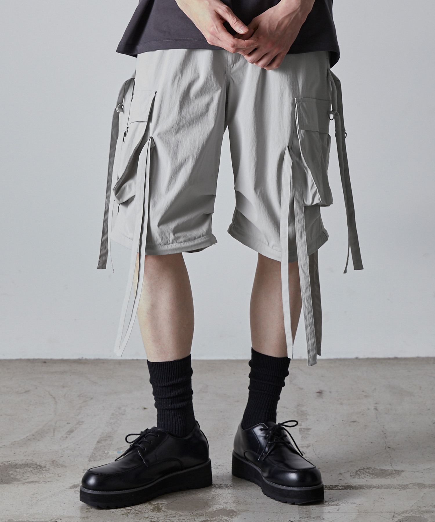 CLEL】2way Design Nylon Techno Pants / 2wayデザイン ナイロンテクノ