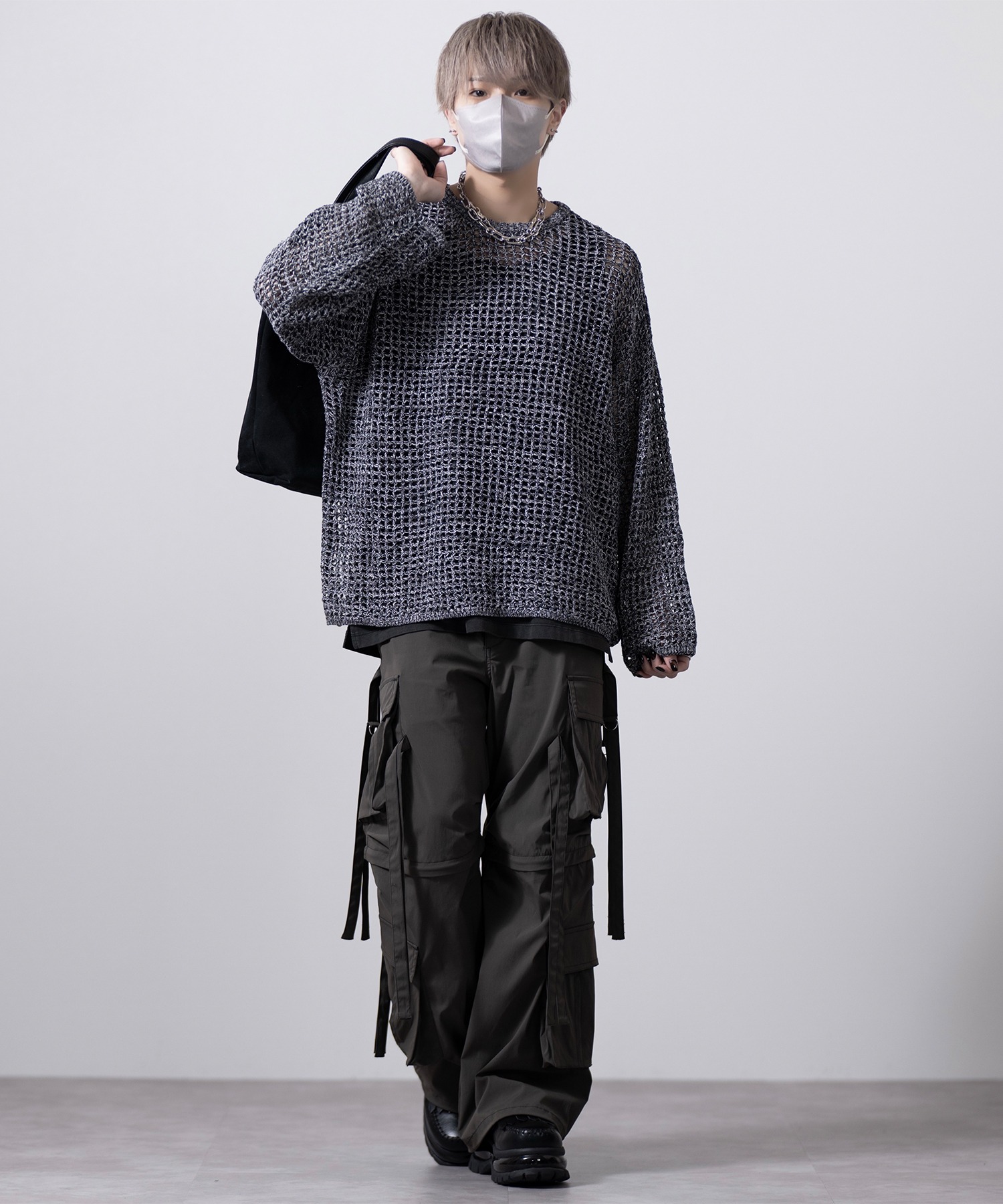 CLEL】2way Design Nylon Techno Pants / 2wayデザイン ナイロンテクノ