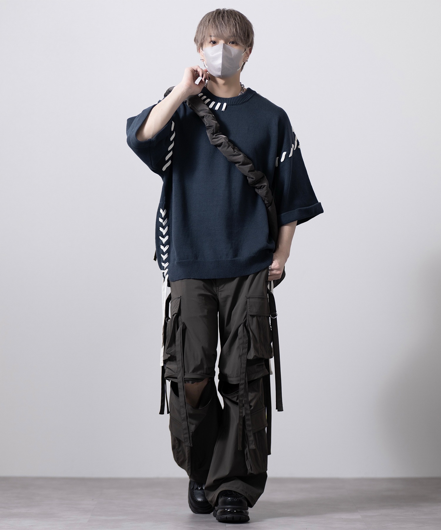 CLEL】2way Design Nylon Techno Pants / 2wayデザイン ナイロンテクノ