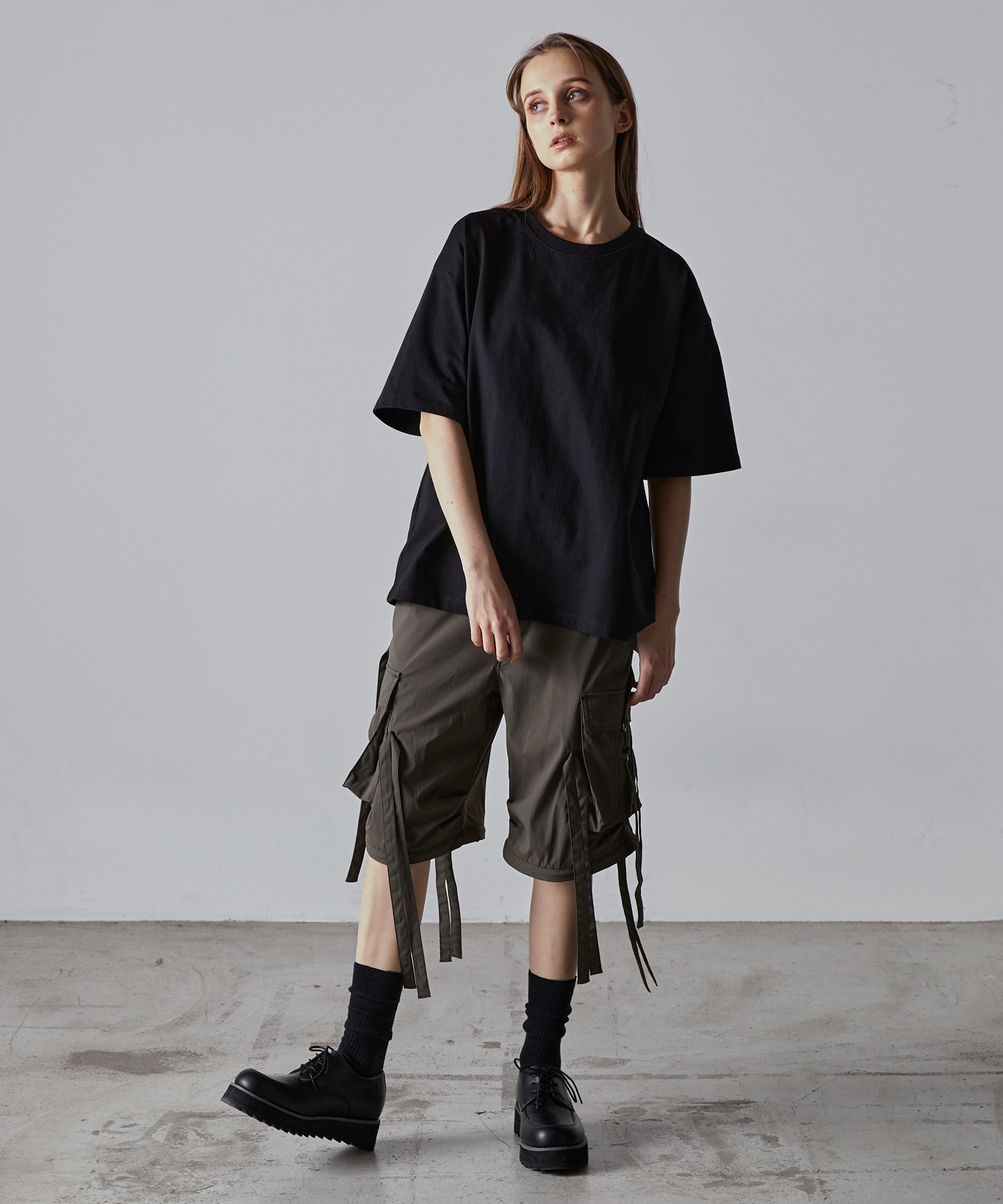 ⭐︎CLEL 2wayデザイン ナイロンテクノパンツ L CLEL】2way Design Nylon Techno Pants / 2wayデザイン ナイロンテクノ