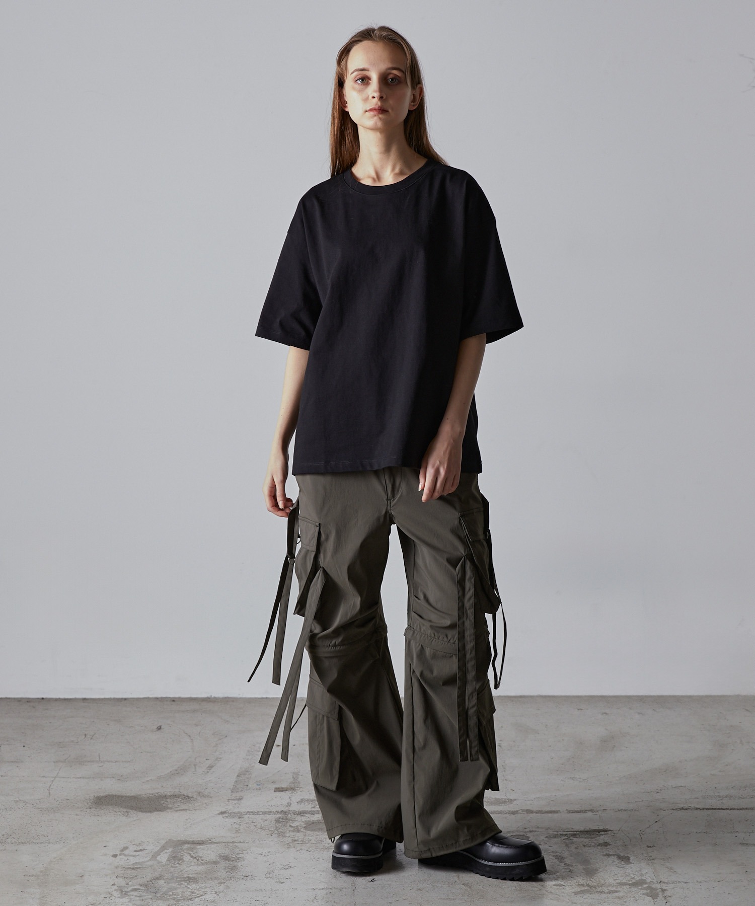 ⭐︎CLEL 2wayデザイン ナイロンテクノパンツ L CLEL】2way Design Nylon Techno Pants / 2wayデザイン ナイロンテクノ