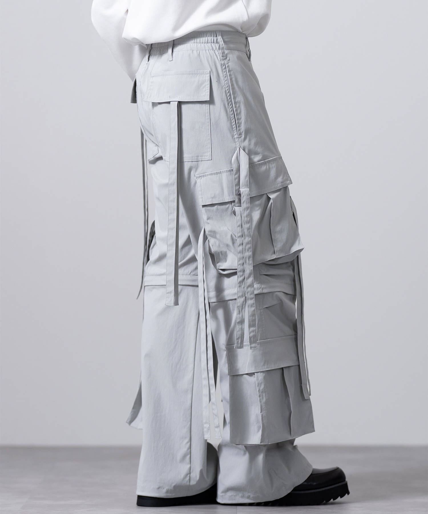 CLEL】2way Design Nylon Techno Pants / 2wayデザイン ナイロンテクノ