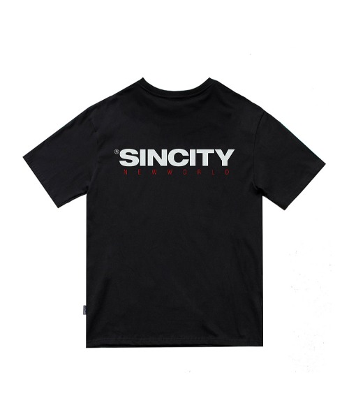 A'GEM/9 × .kom『SINCITY/シンシティ』NEW WORLD RED LOGO T-SHIRT 