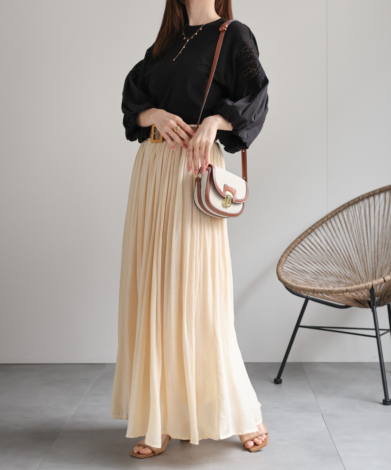 model：162㎝着用サイズ：F
