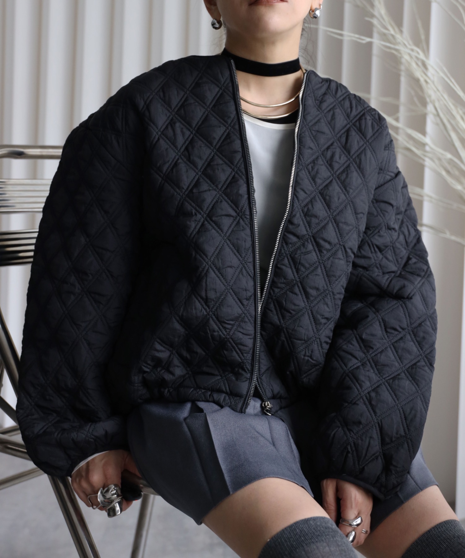 model：155cm  着用サイズ：FREE