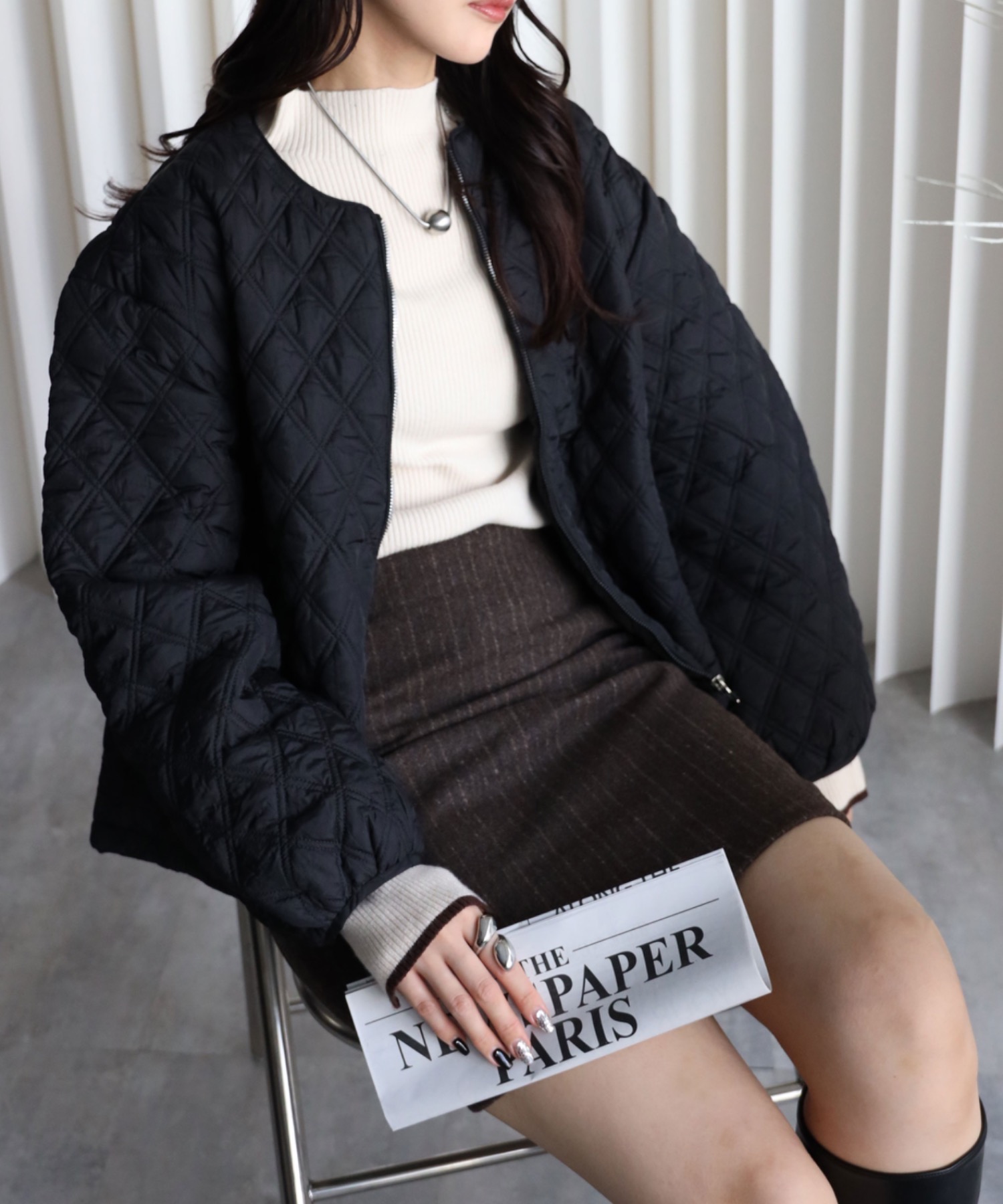 model：164cm  着用サイズ：FREE