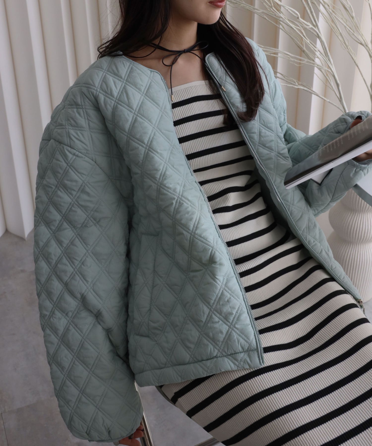 model：164cm  着用サイズ：FREE