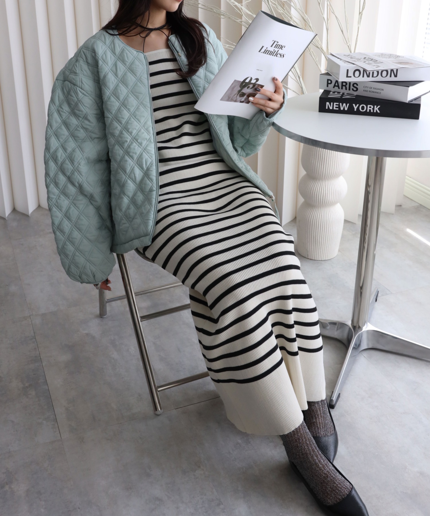 model：164cm  着用サイズ：FREE