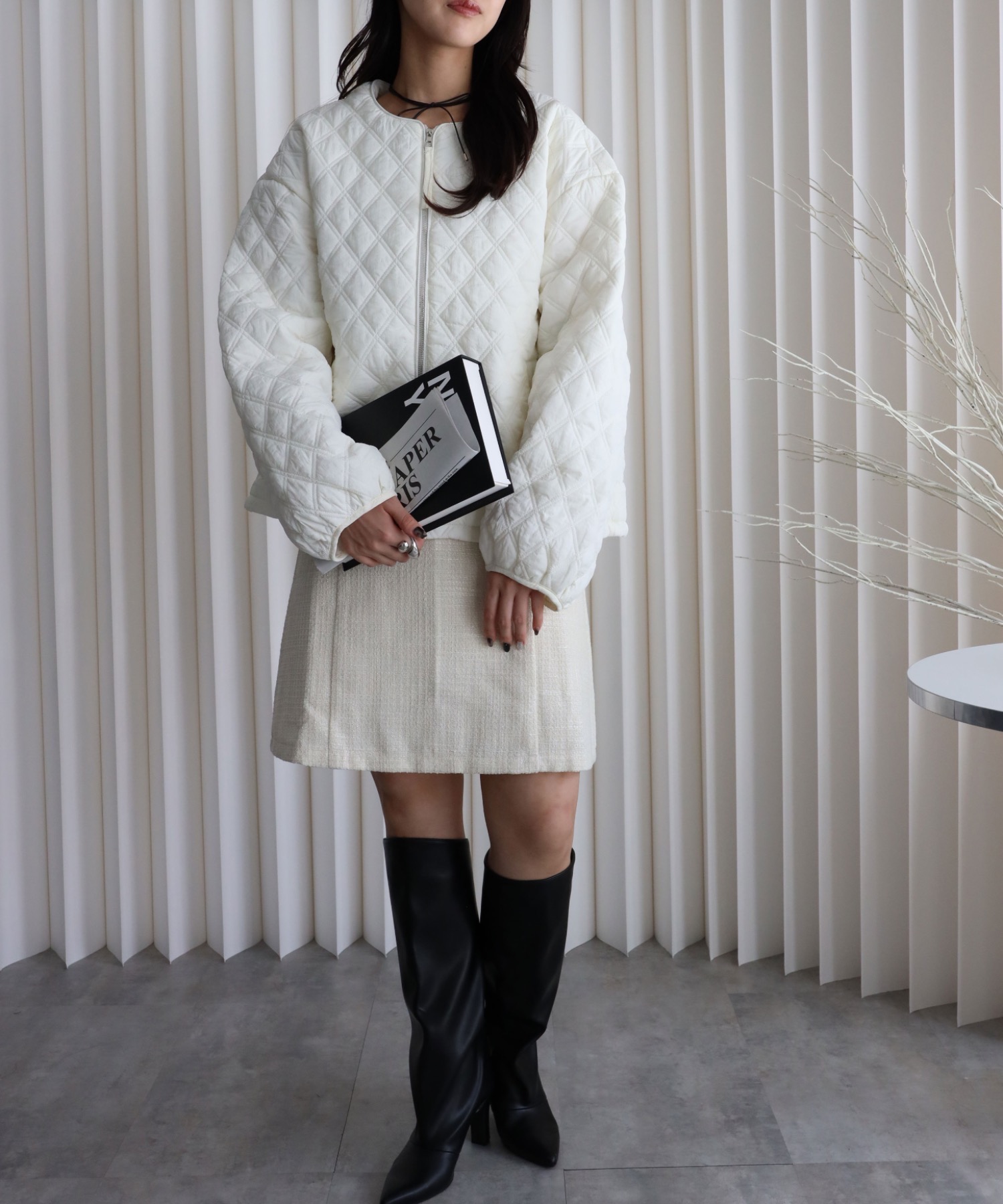 model：164cm  着用サイズ：FREE