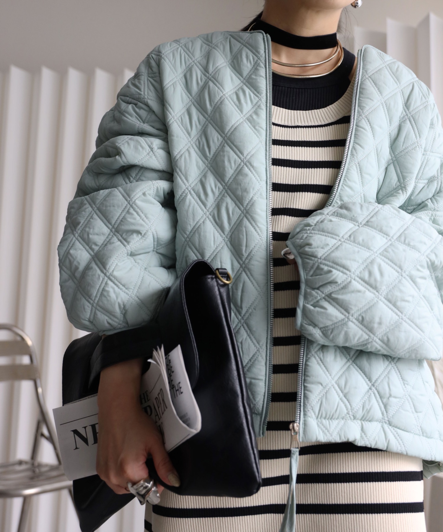 model：155cm  着用サイズ：FREE