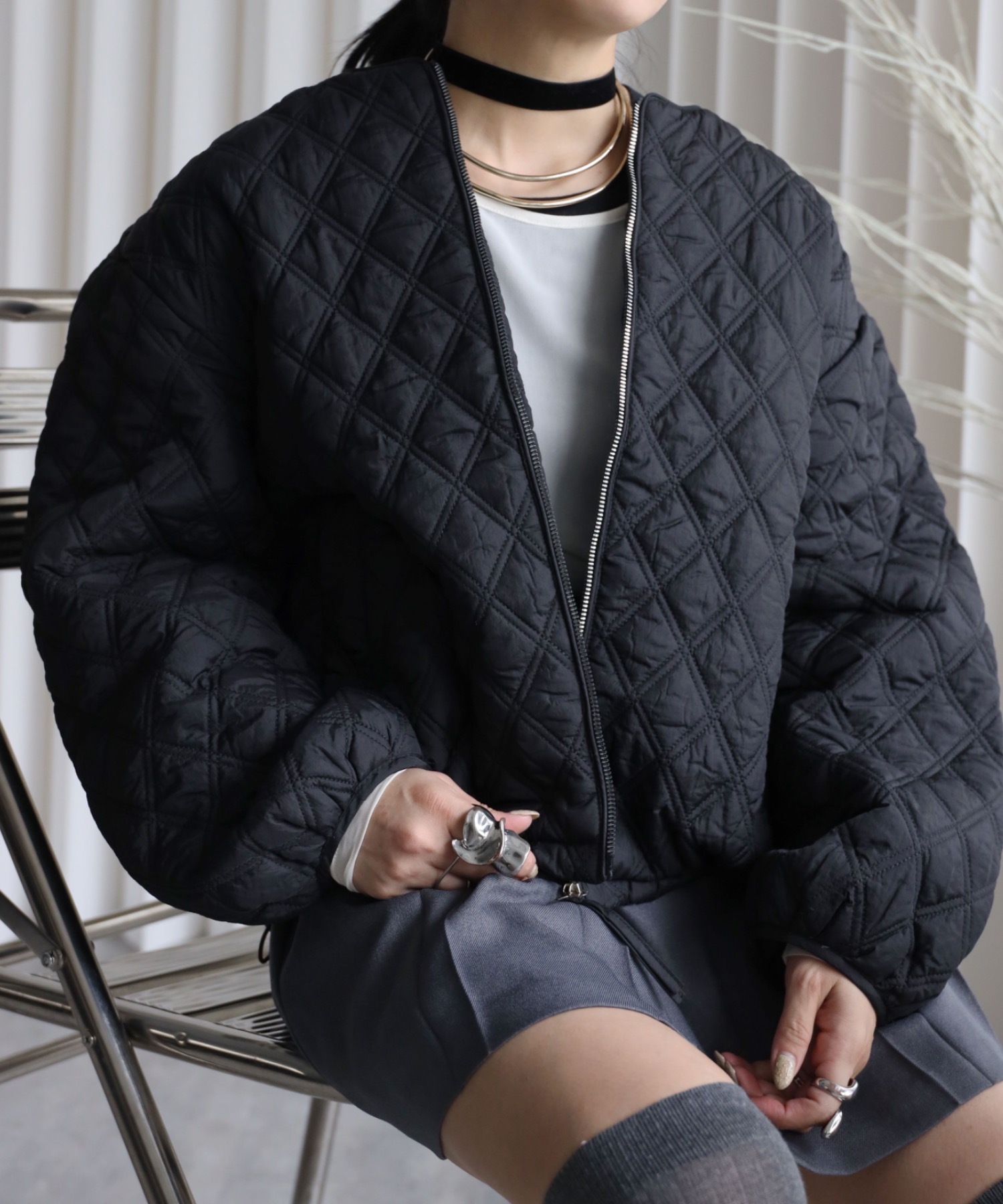 model：155cm  着用サイズ：FREE