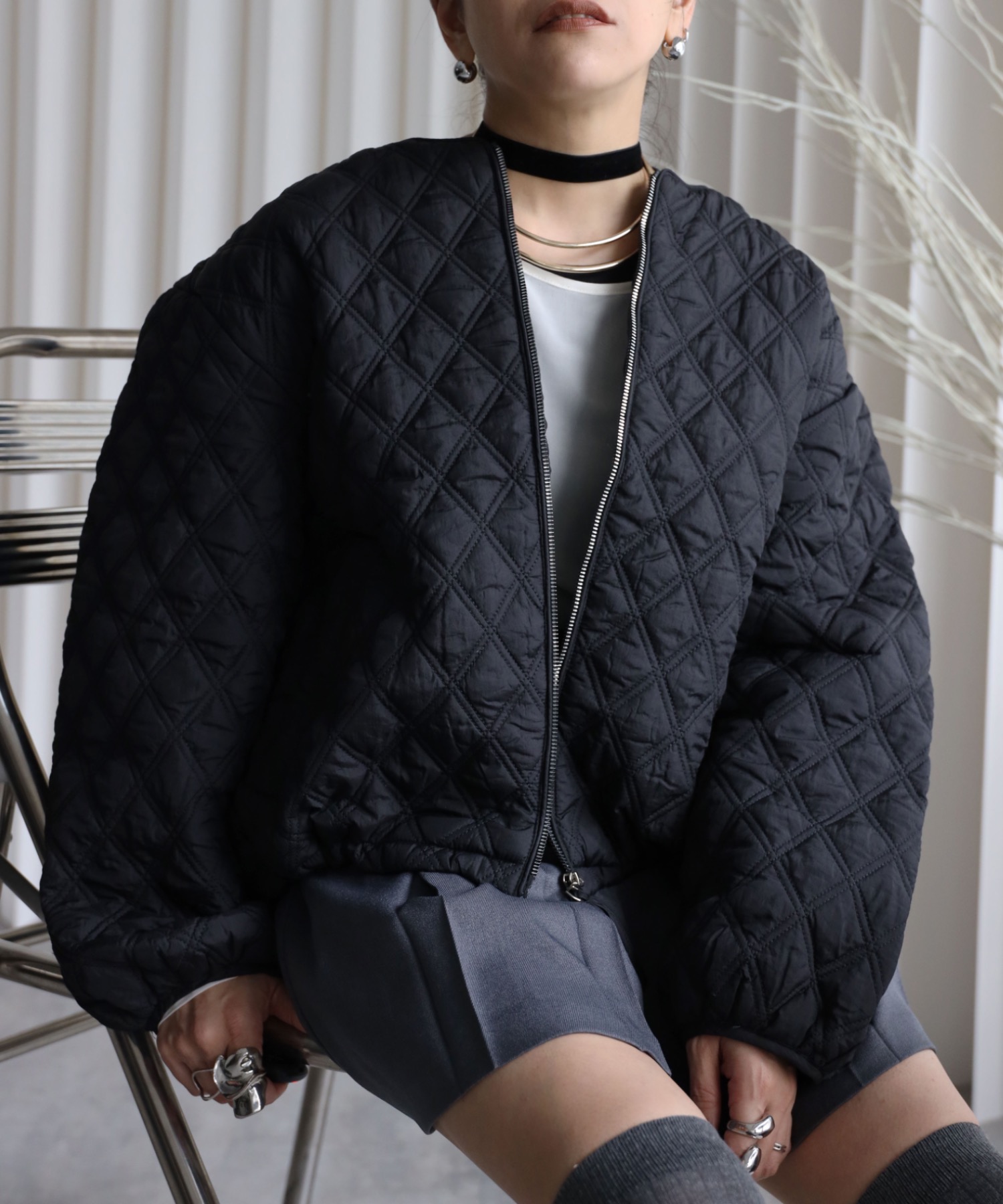 model：155cm  着用サイズ：FREE