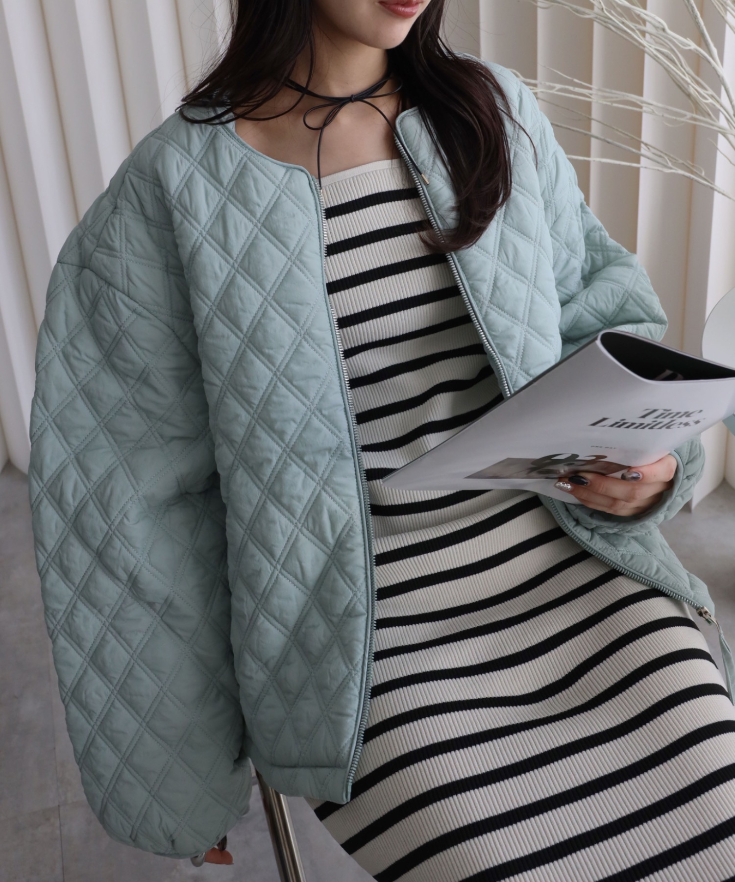 model：164cm  着用サイズ：FREE