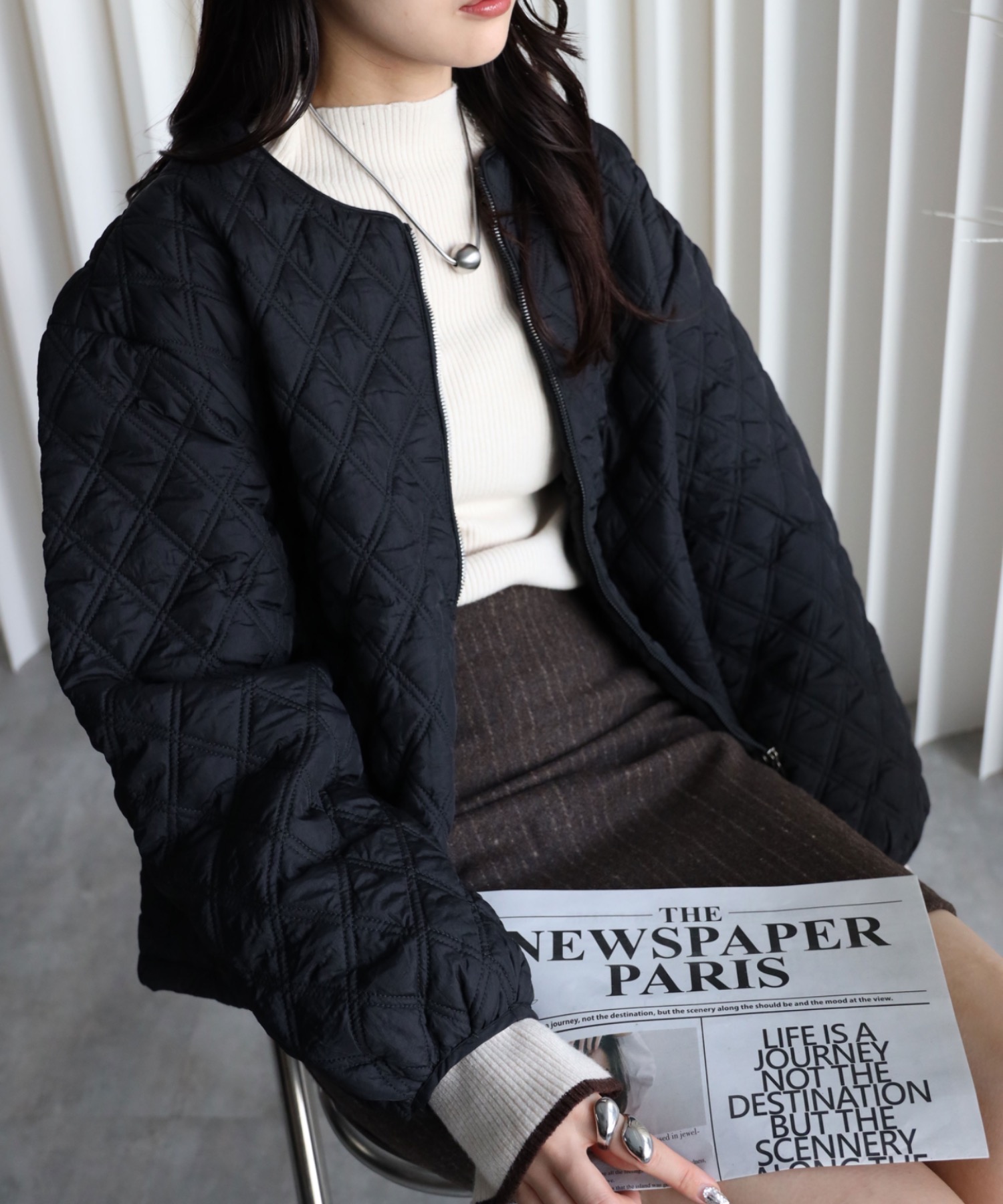 model：164cm  着用サイズ：FREE
