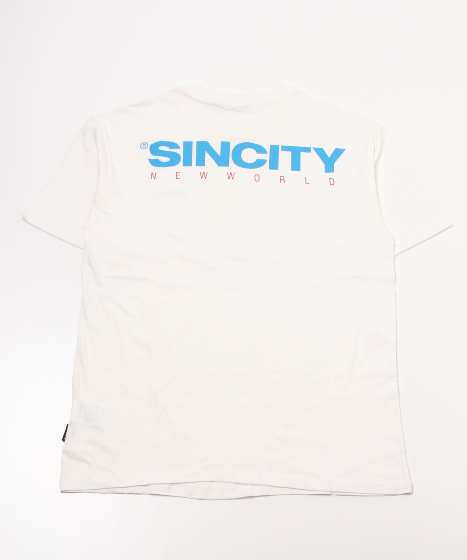 A'GEM/9 × .kom『SINCITY/シンシティ』NEW WORLD BLUE LOGO T