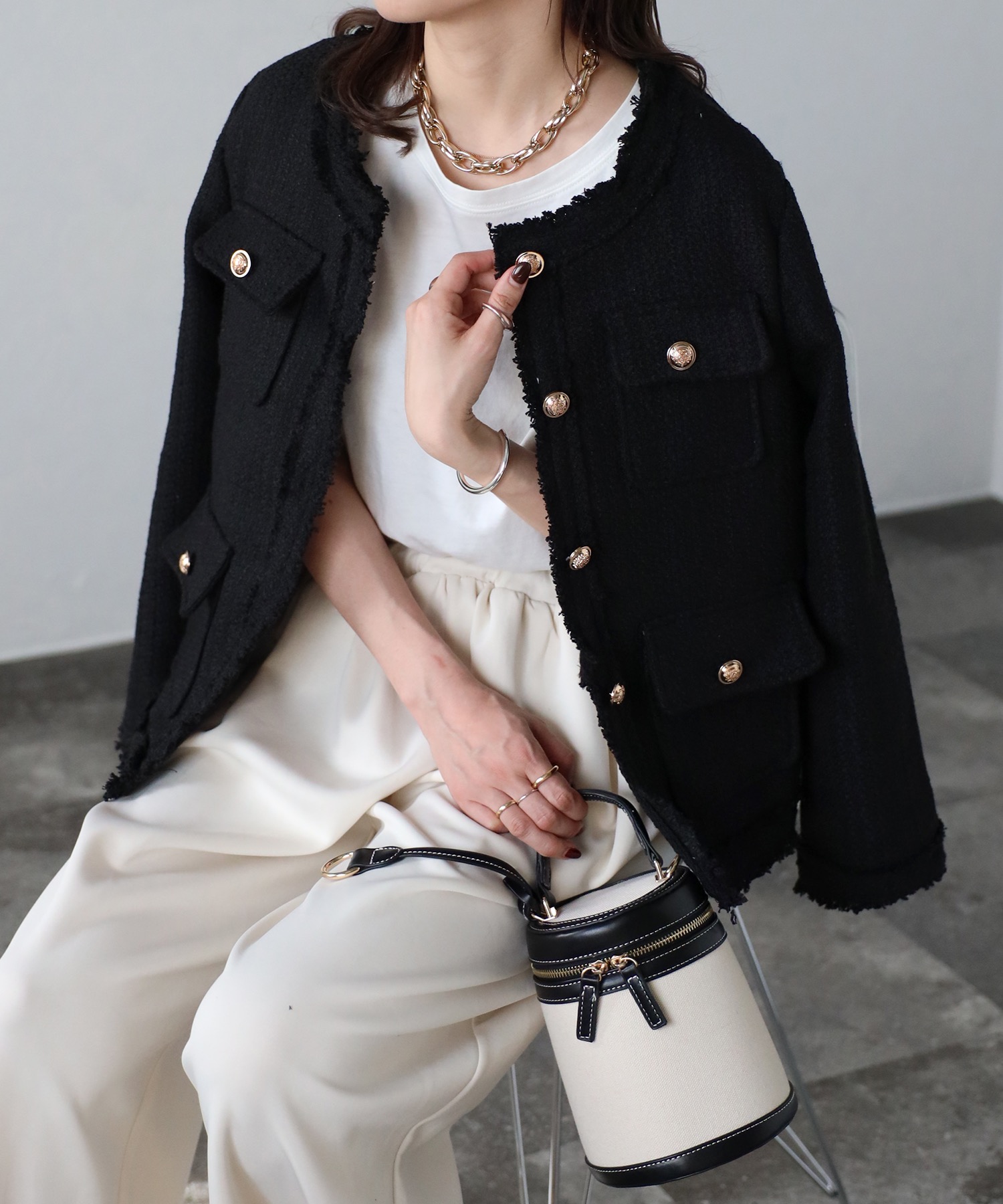 model:162cm  着用サイズ:FREE