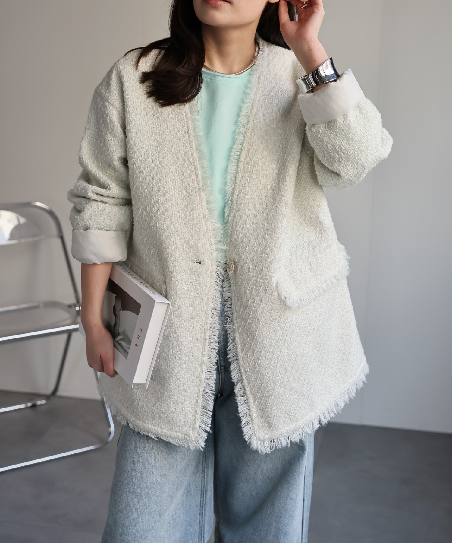model：156cm 着用サイズ：FREE