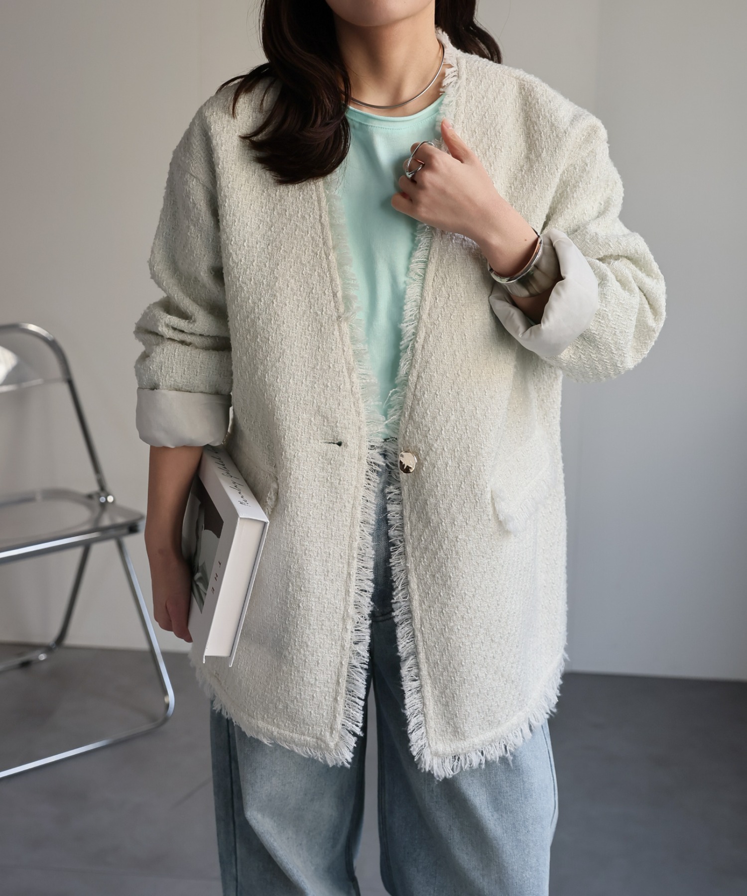 model：156cm 着用サイズ：FREE