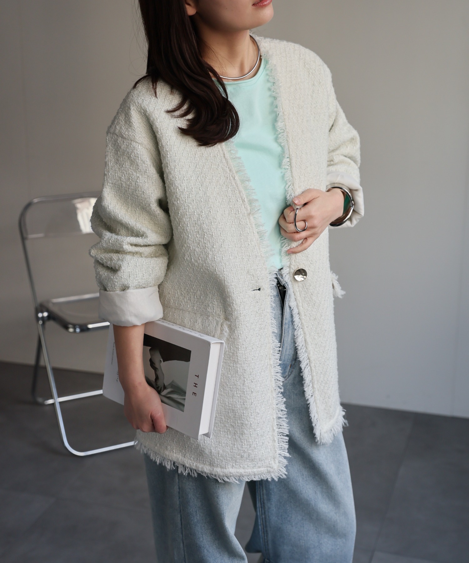 model：156cm 着用サイズ：FREE